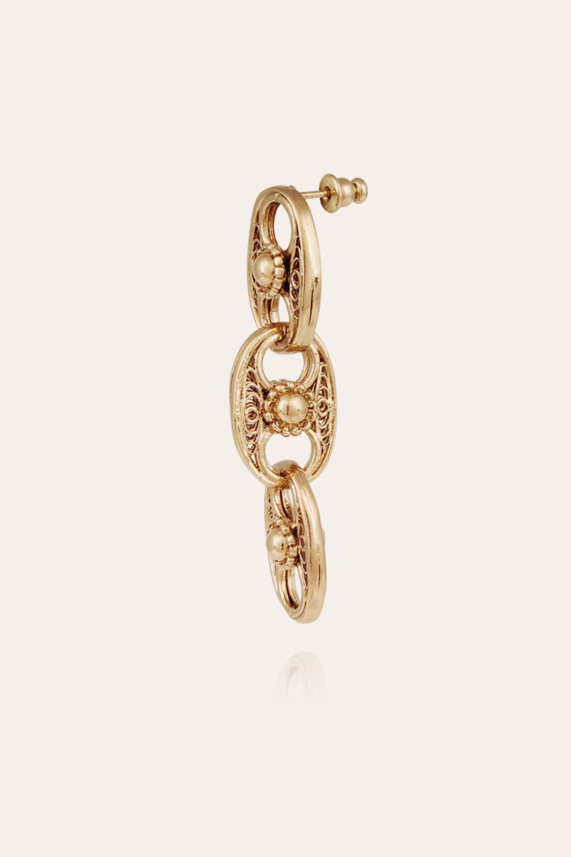 Carthage earrings gold - Gas Bijoux