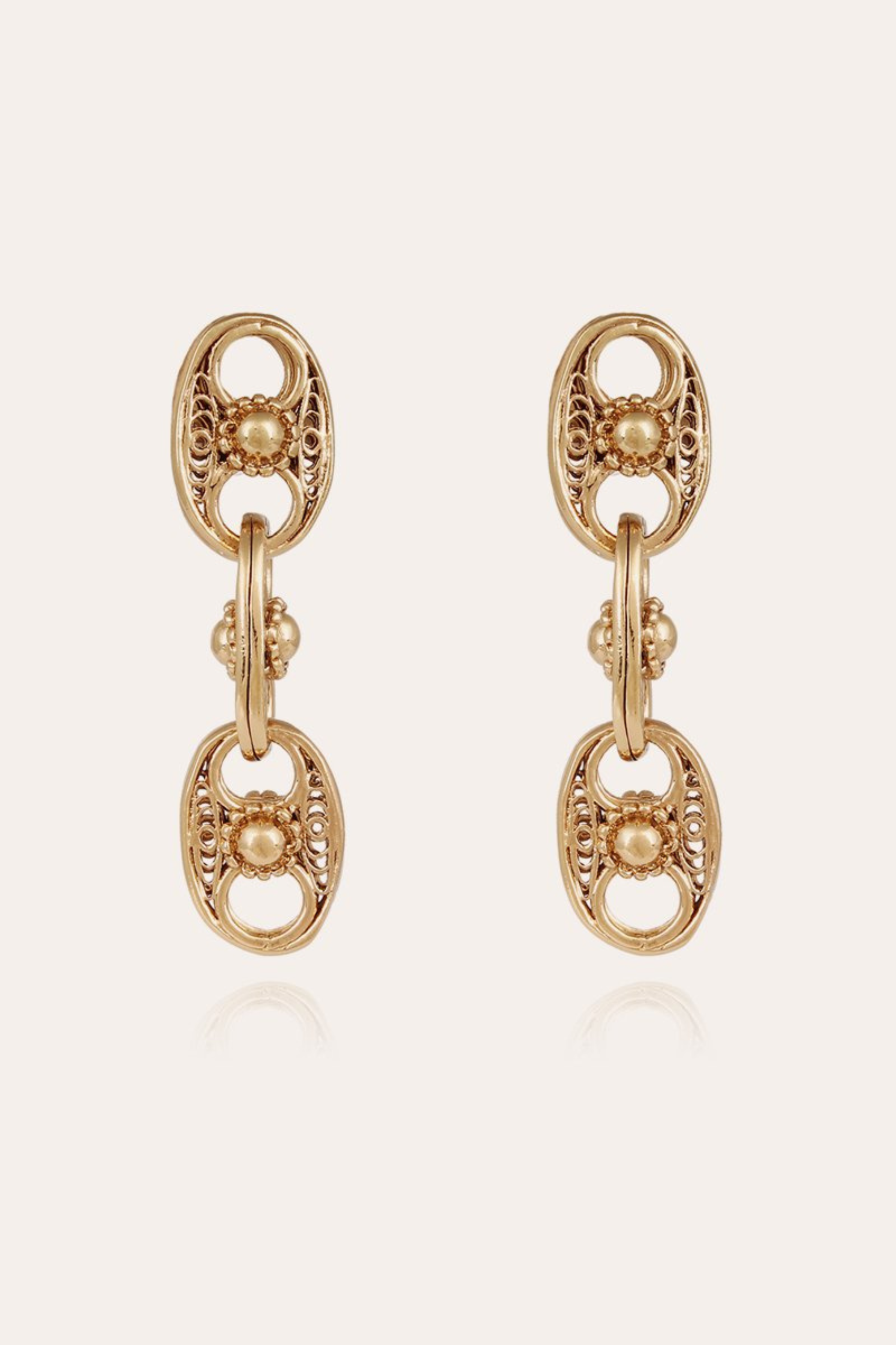 Carthage earrings gold - Gas Bijoux