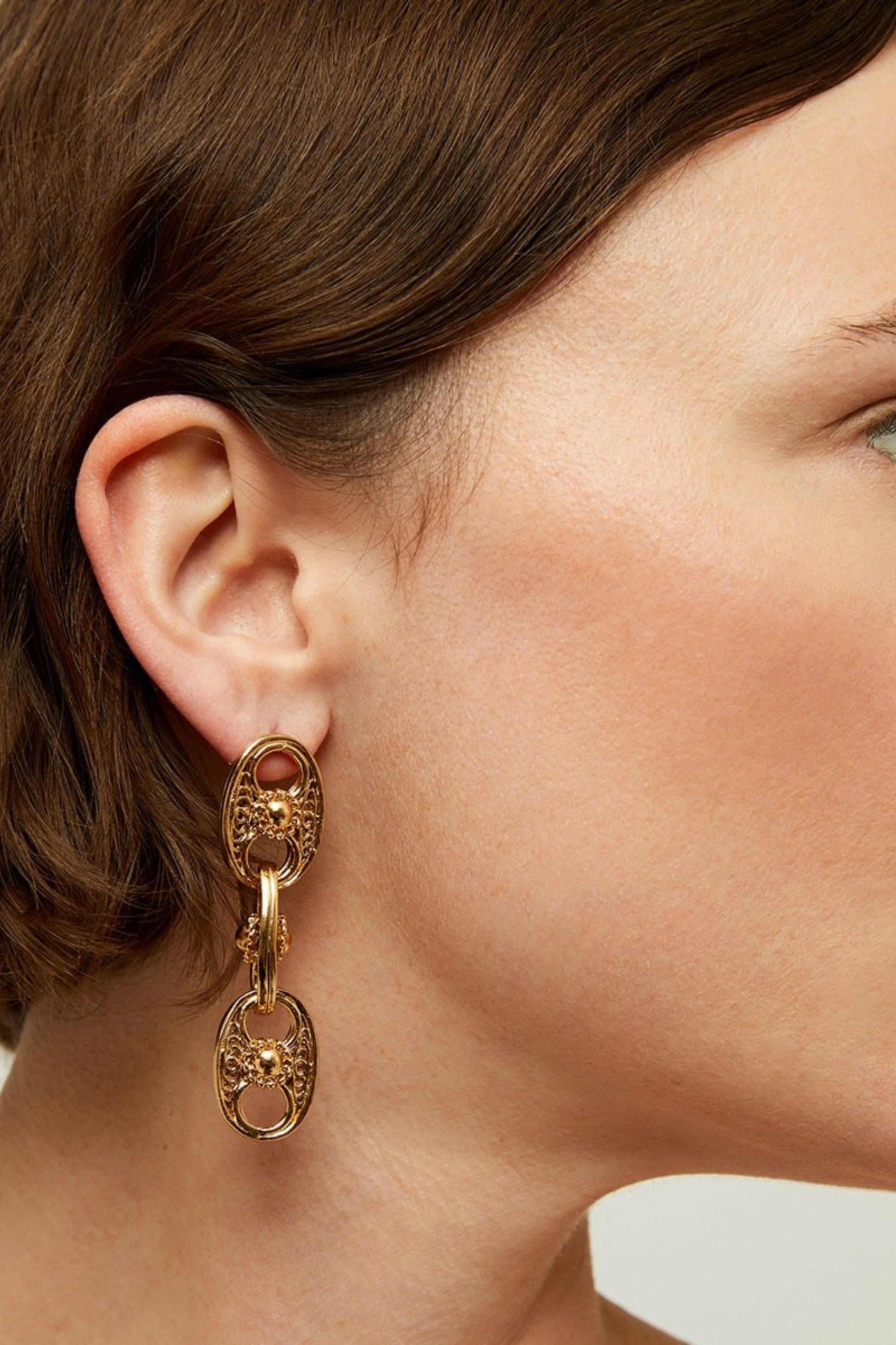 Carthage earrings gold - Gas Bijoux