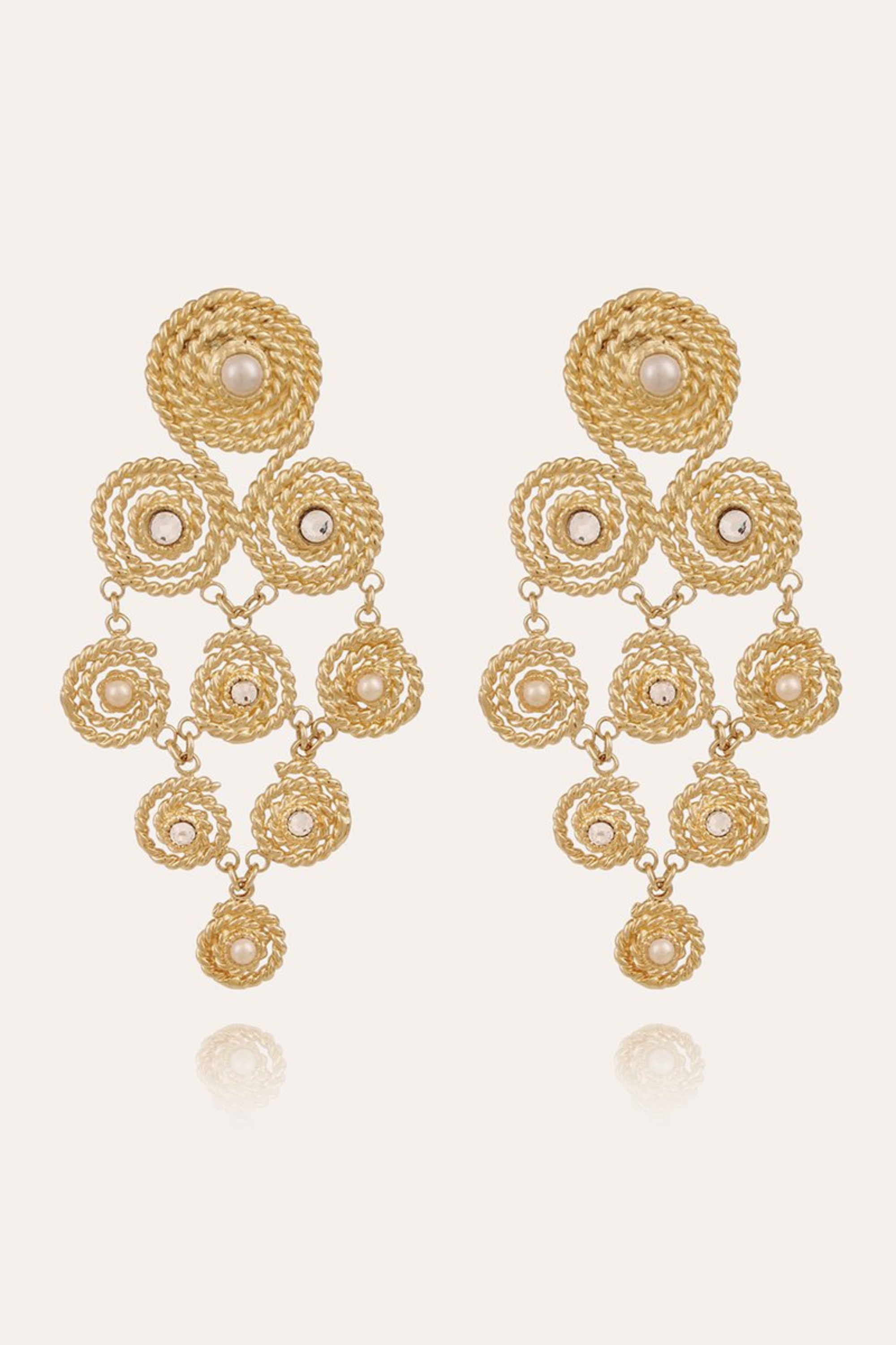 Mistral earrings gold - Gas Bijoux