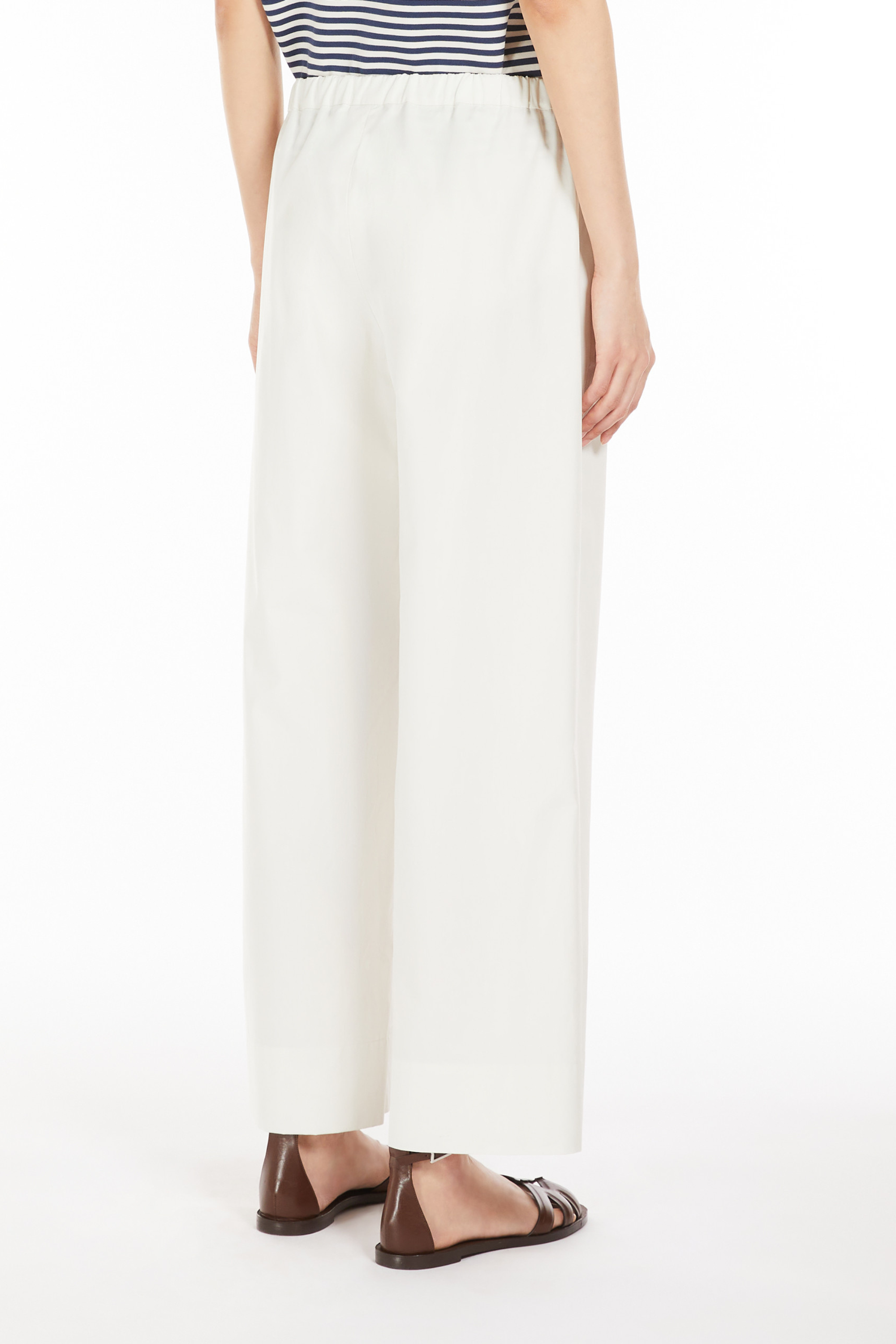 Argento poplin drawstring trousers - Max Mara