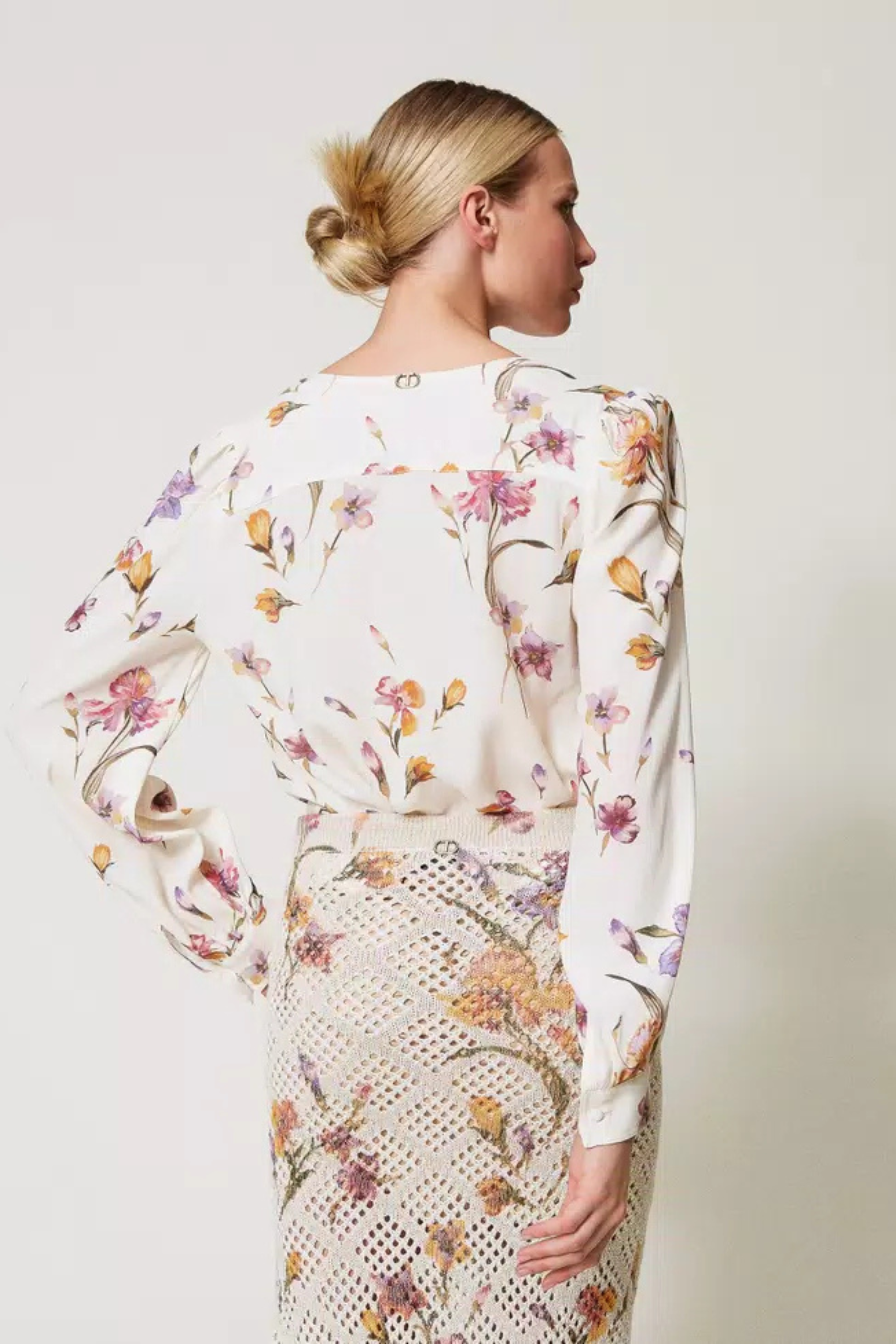 Crêpe de Chine floral shirt - Twinset