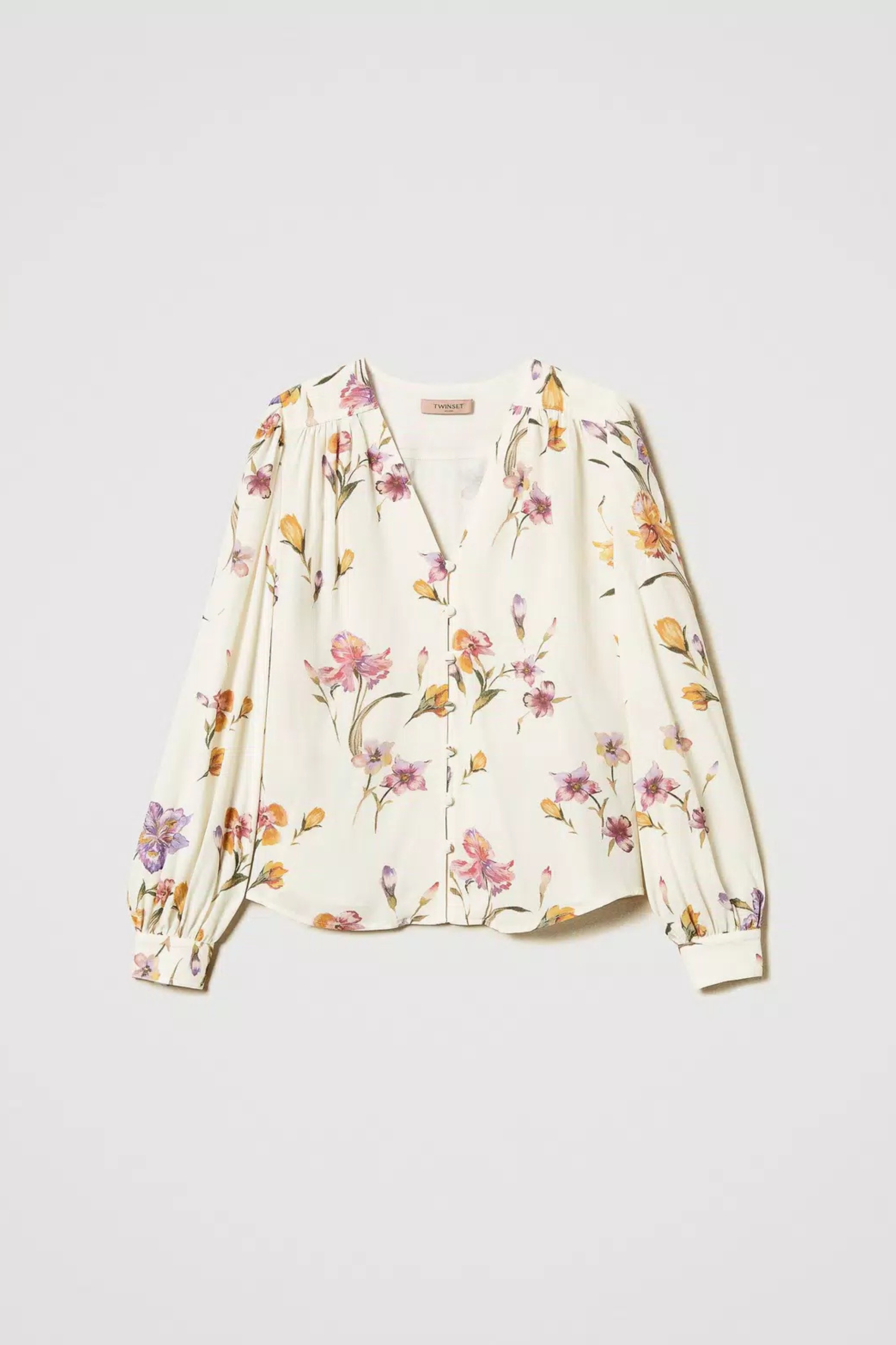 Crêpe de Chine floral shirt - Twinset