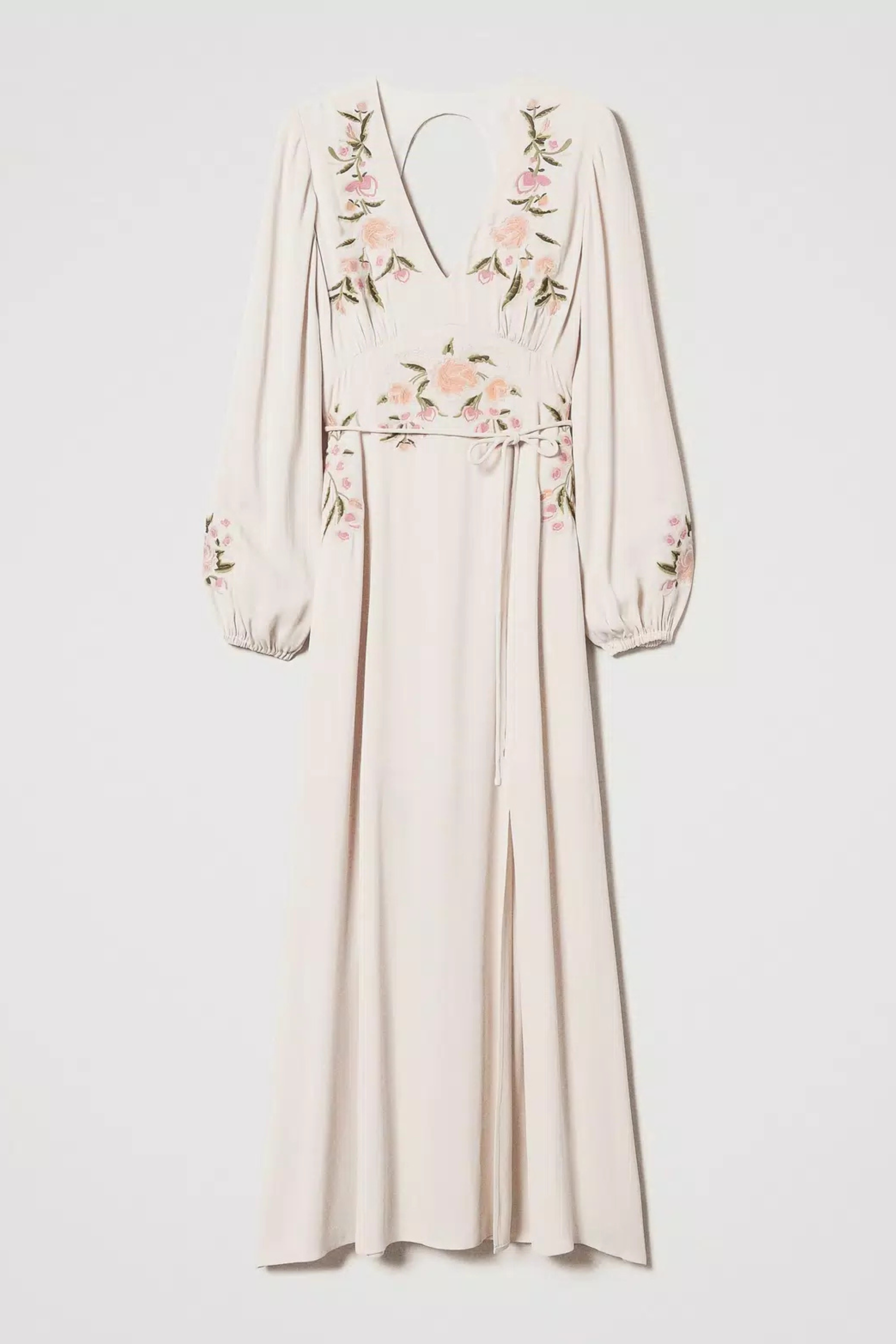 Long dress with floral embroidery - Twinset