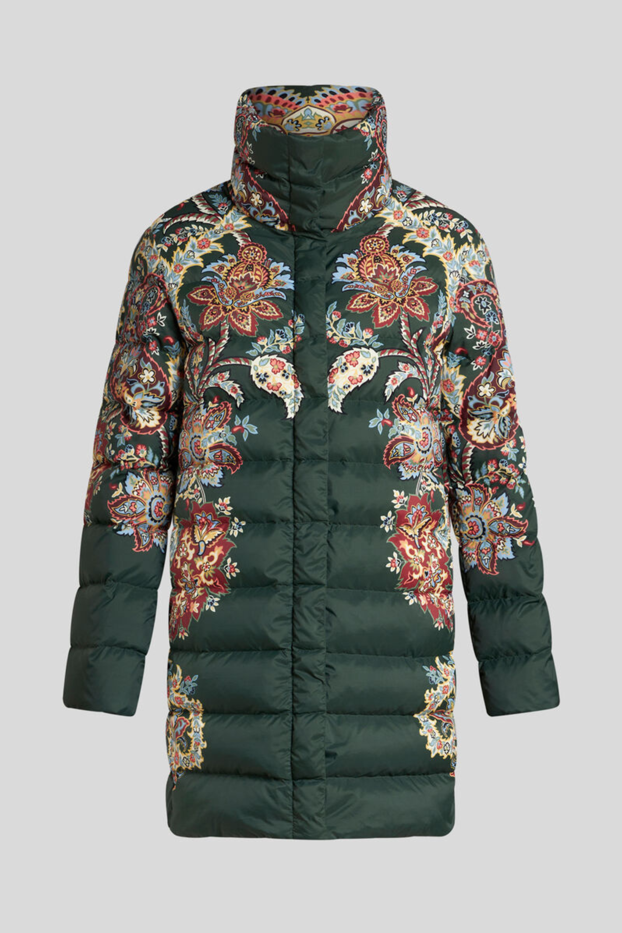 Printed Nylon Down Jacket - Etro