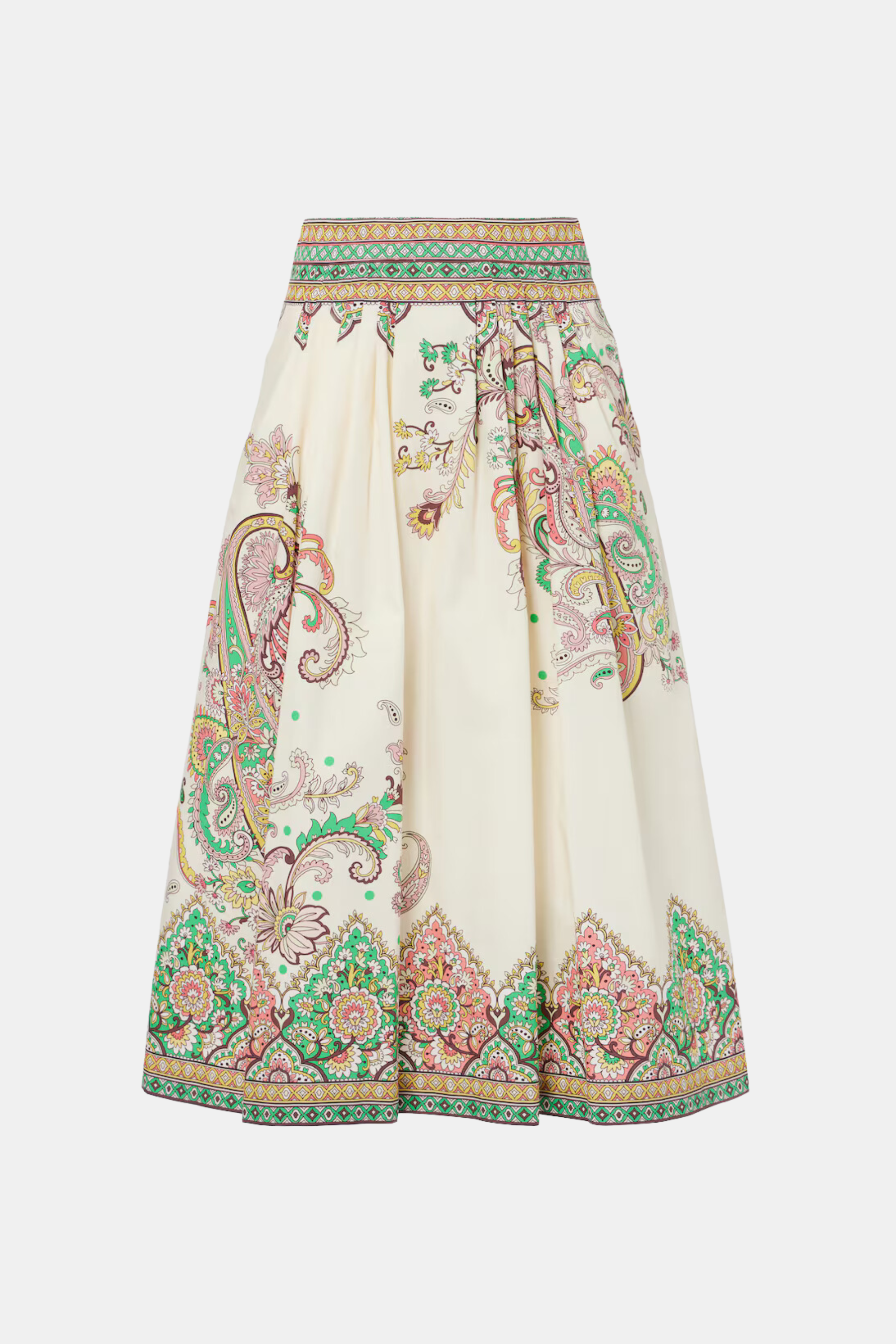 Paisley printed cotton poplin midi skirt - Etro