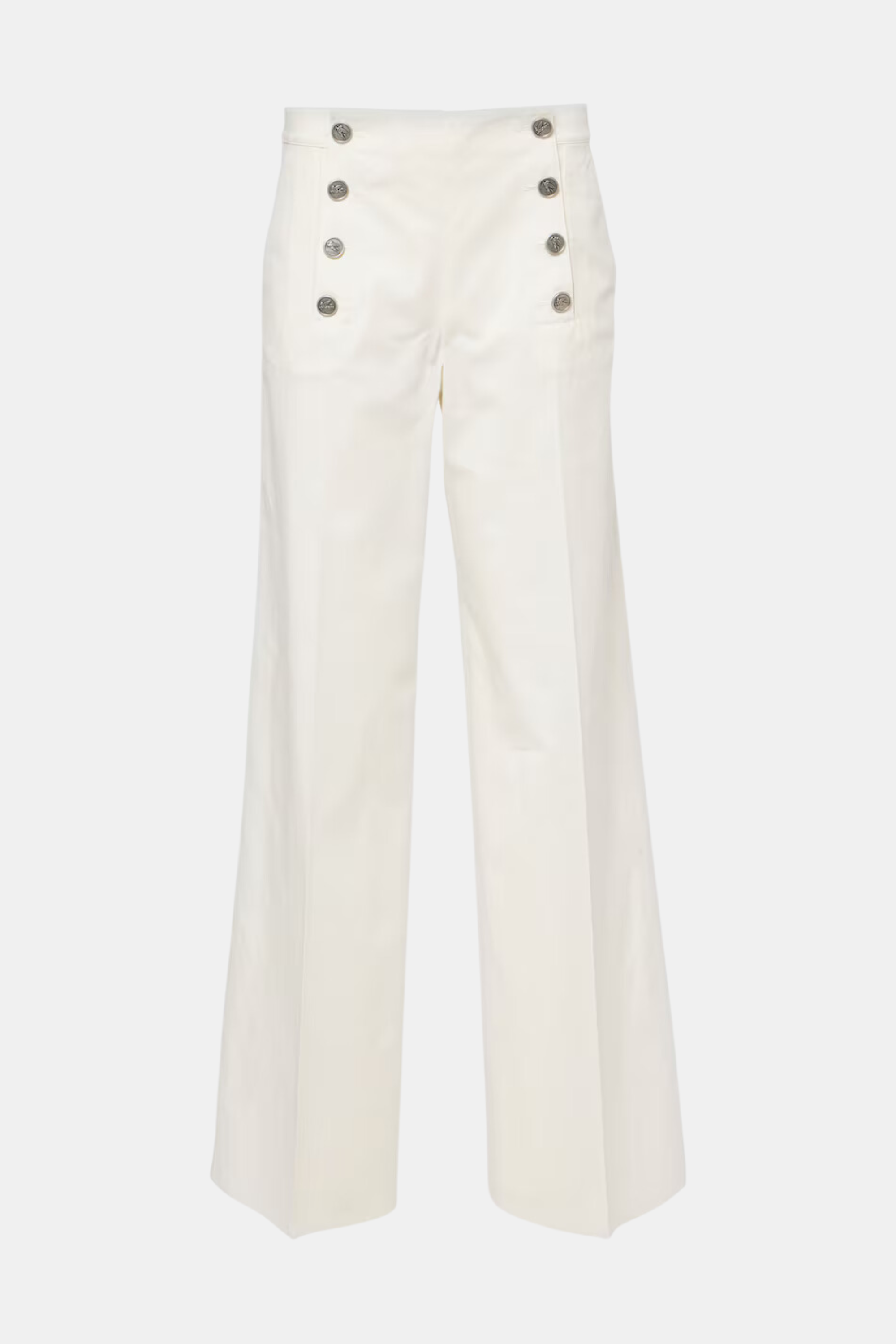 Cotton-blend wide-leg trousers - Etro