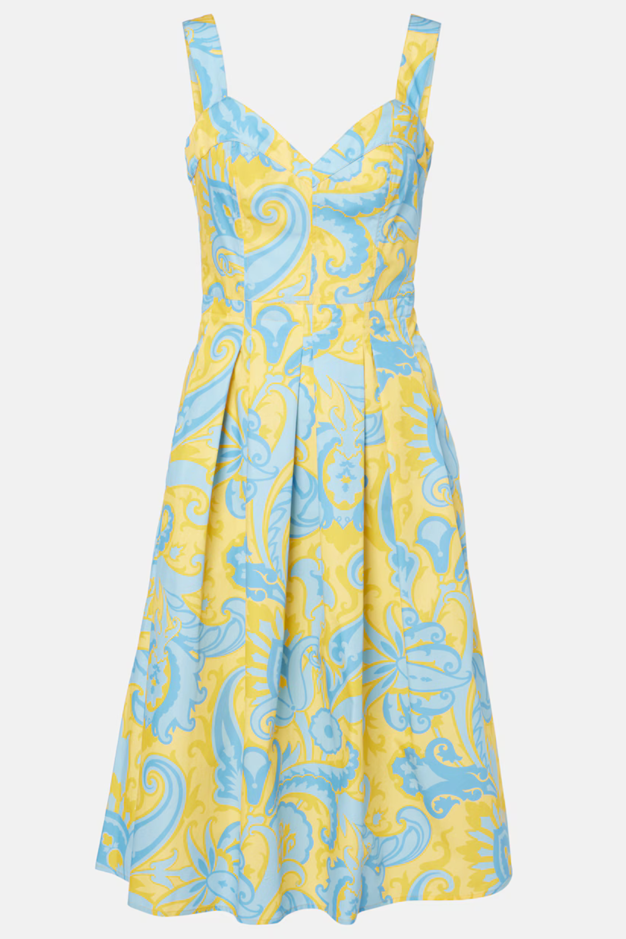 Paisley pleated cotton midi dress - Etro