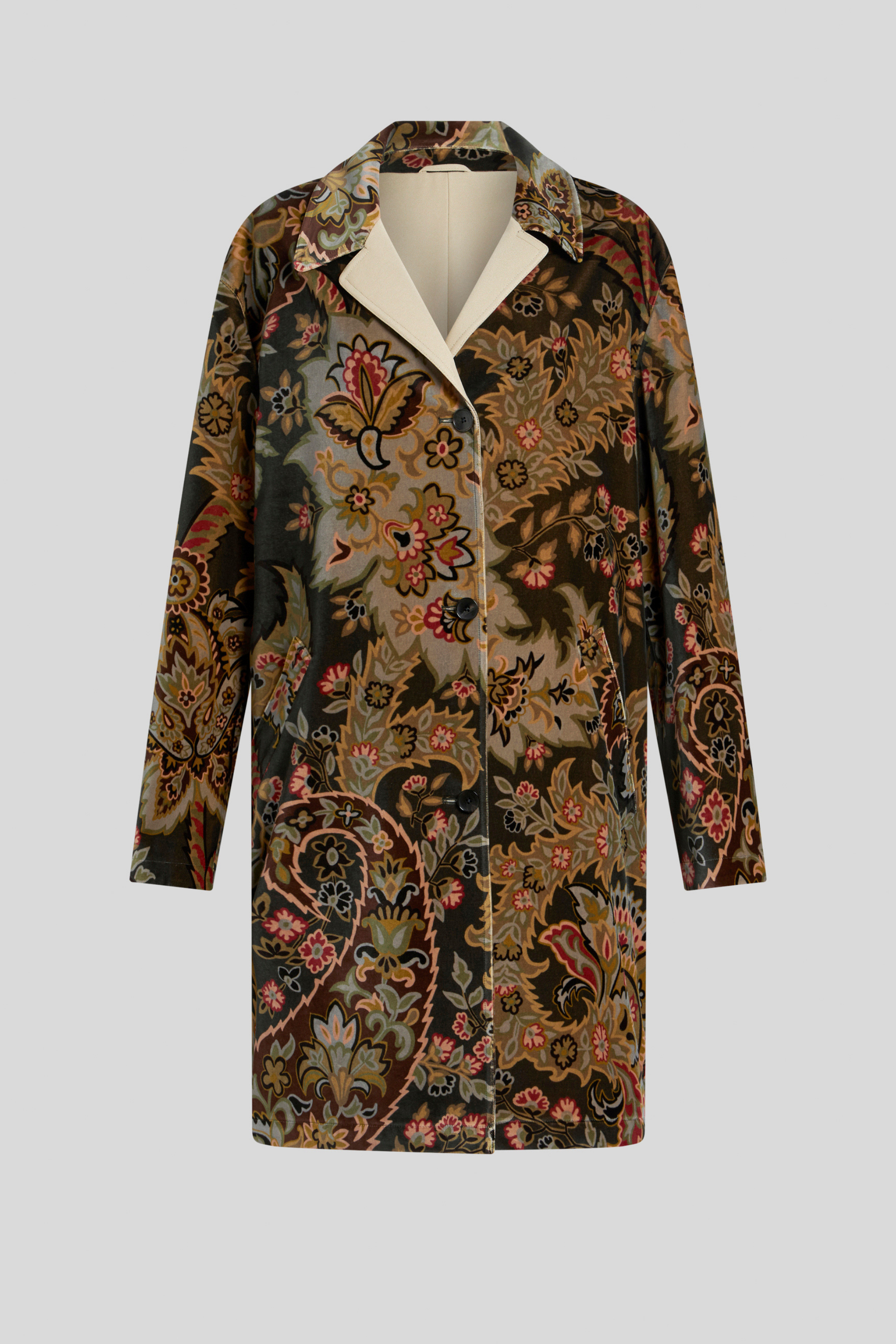 Paisley print long coat - Etro