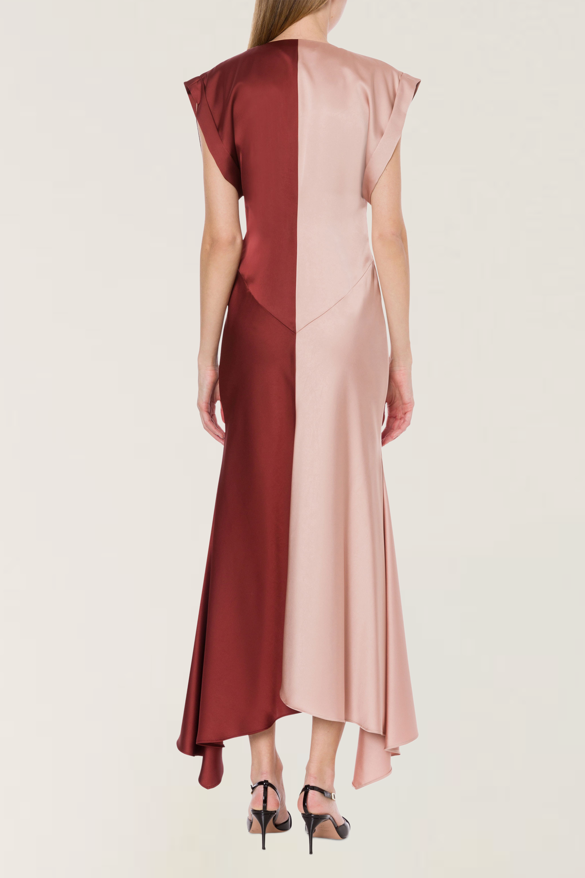 Bicolour satin dress - Philosophy