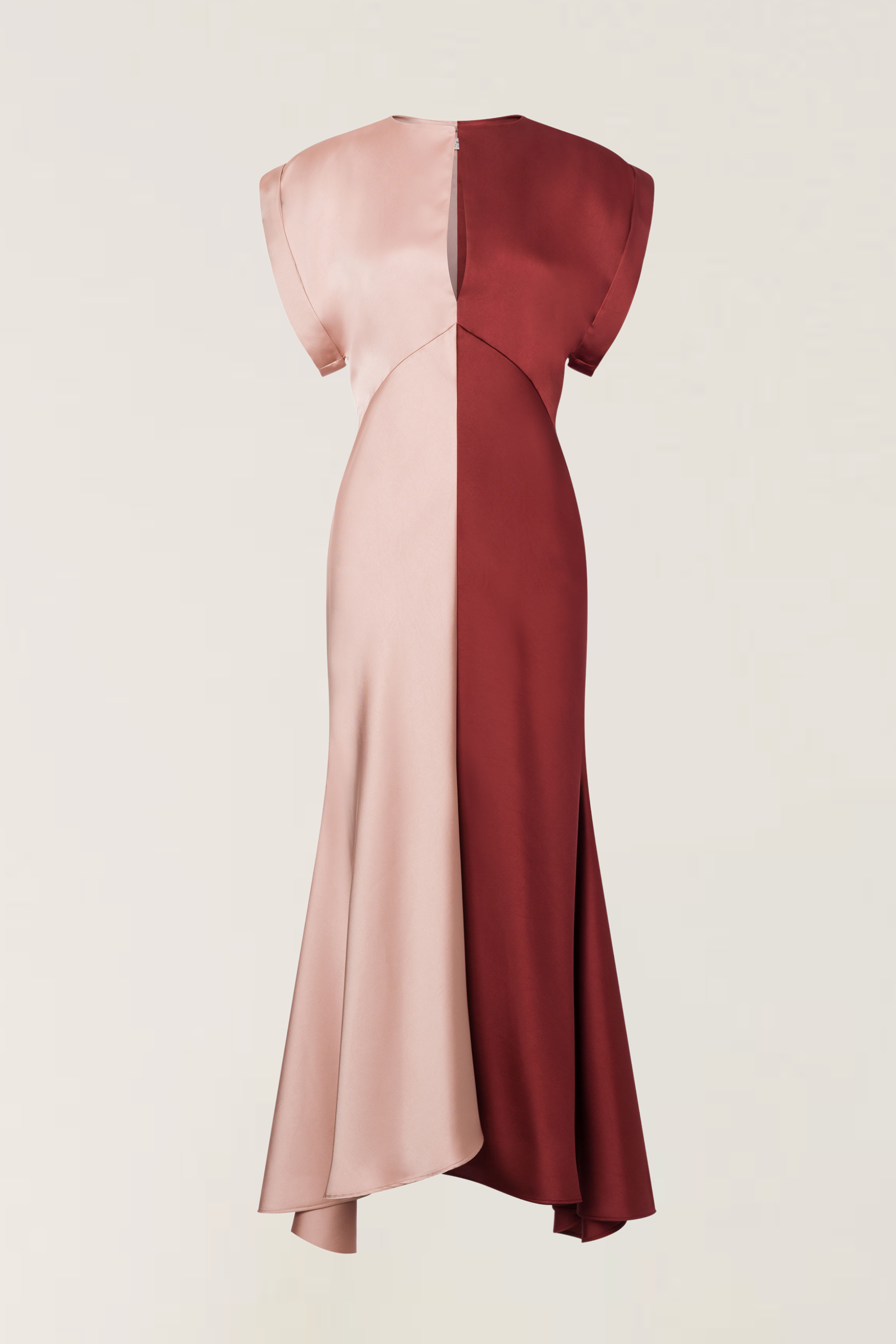 Bicolour satin dress - Philosophy