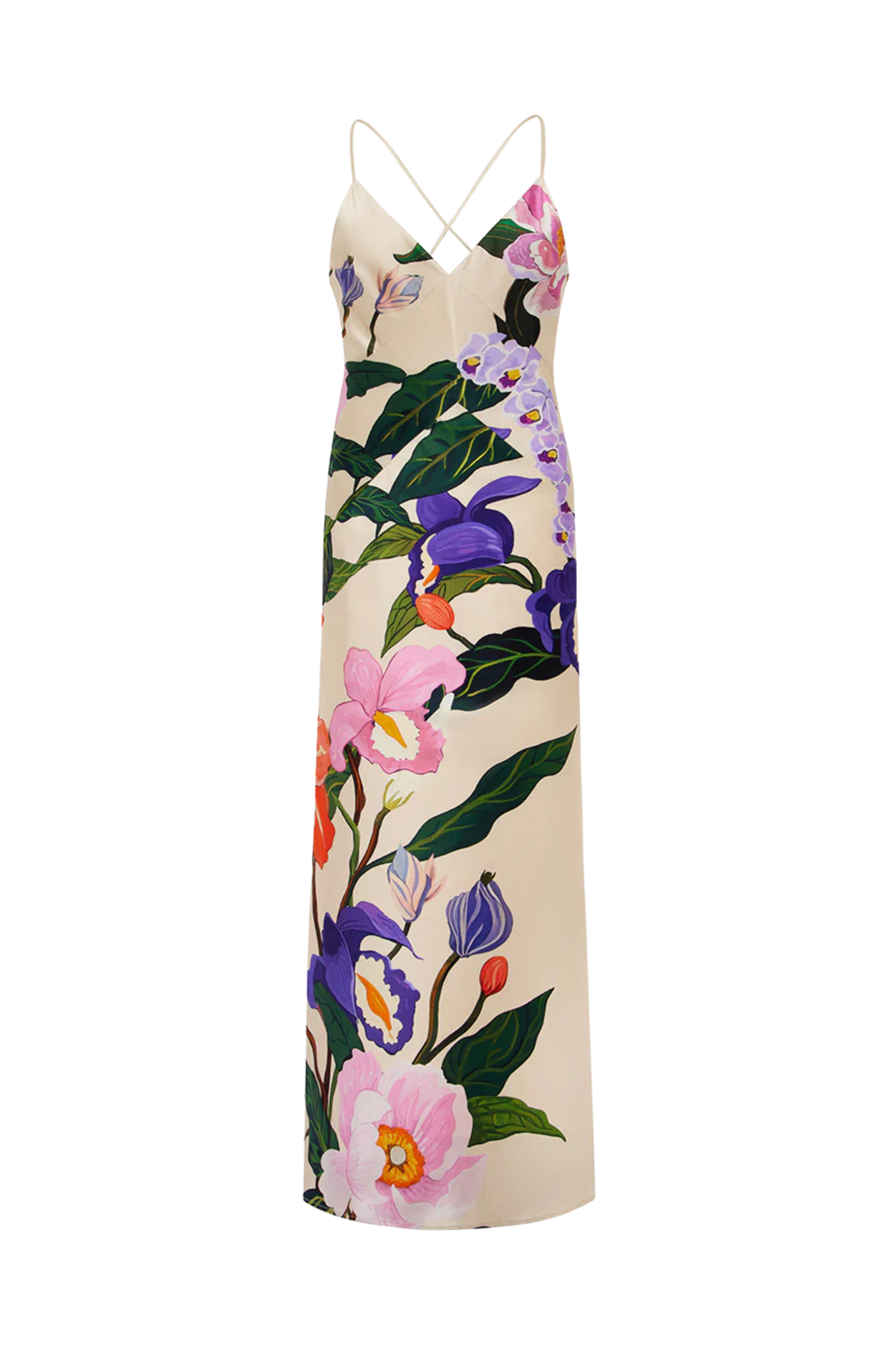 Olive crepe maxi dress - Borgo de Nor