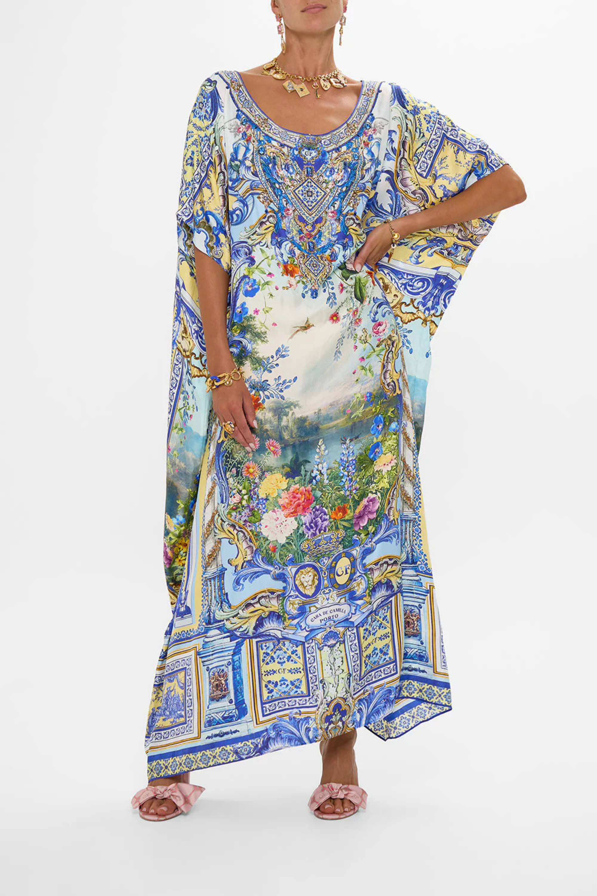 Round neck kaftan - Camilla