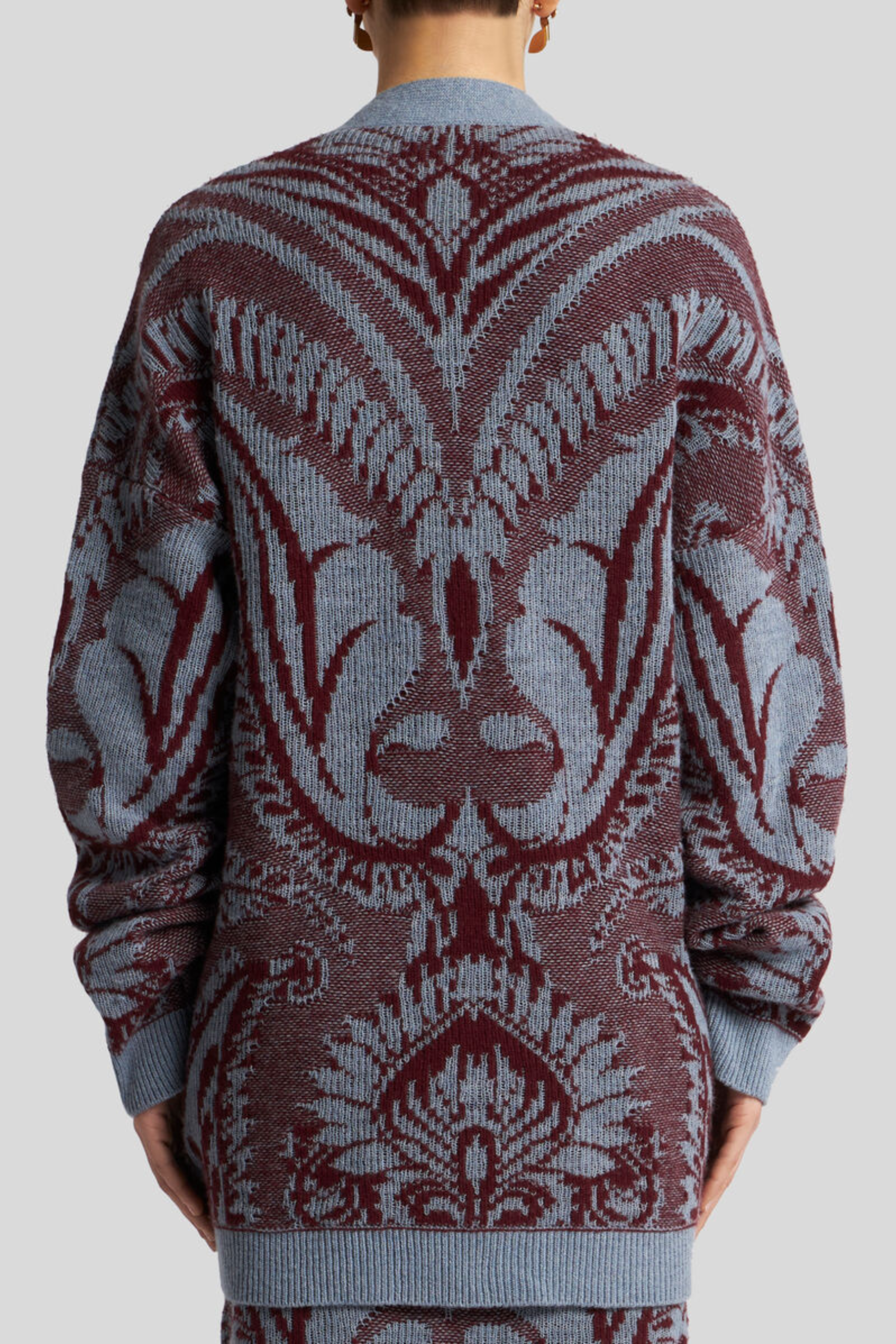 Wool jacquard cardigan - Etro