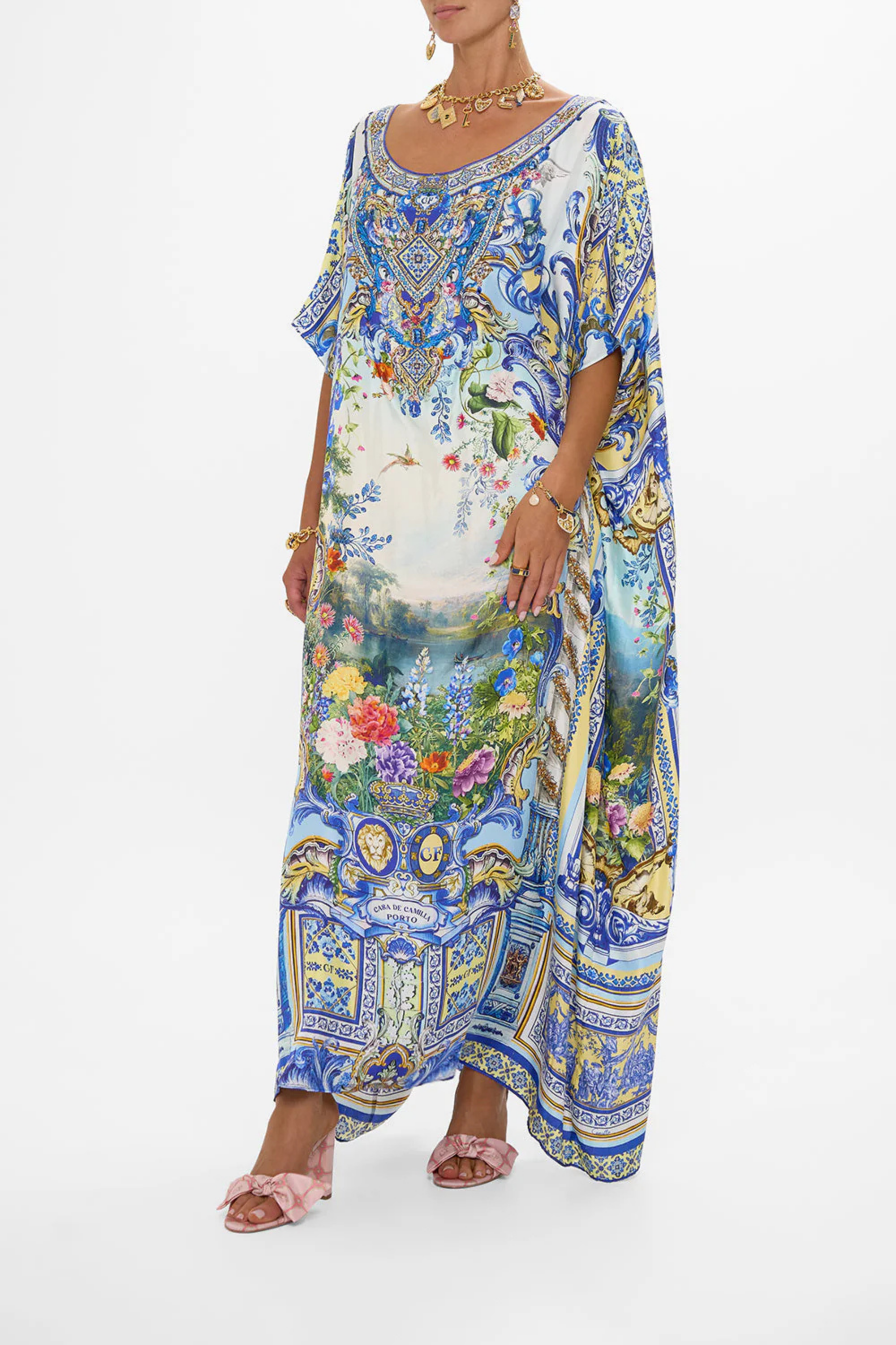 Round neck kaftan - Camilla