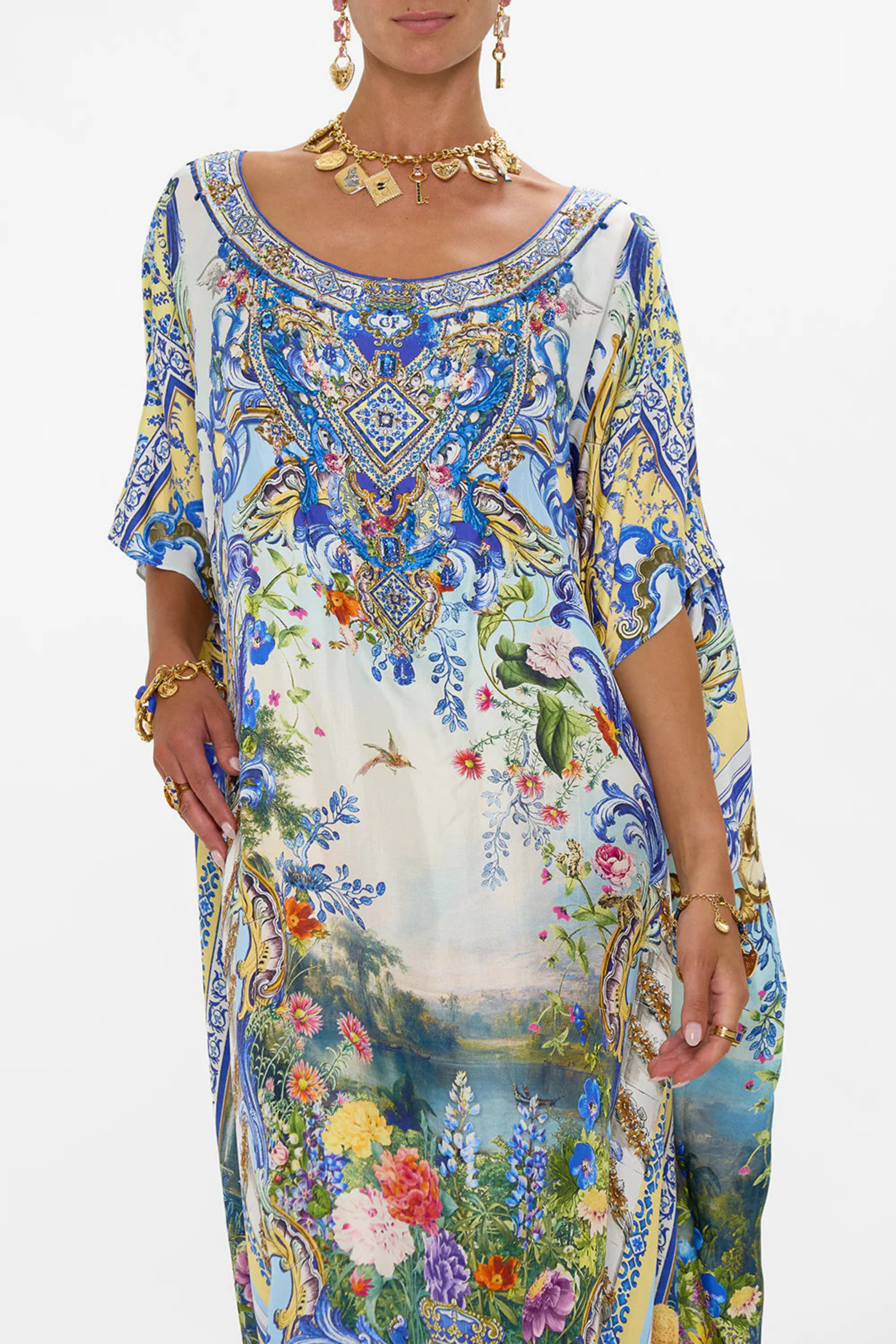 Round neck kaftan - Camilla