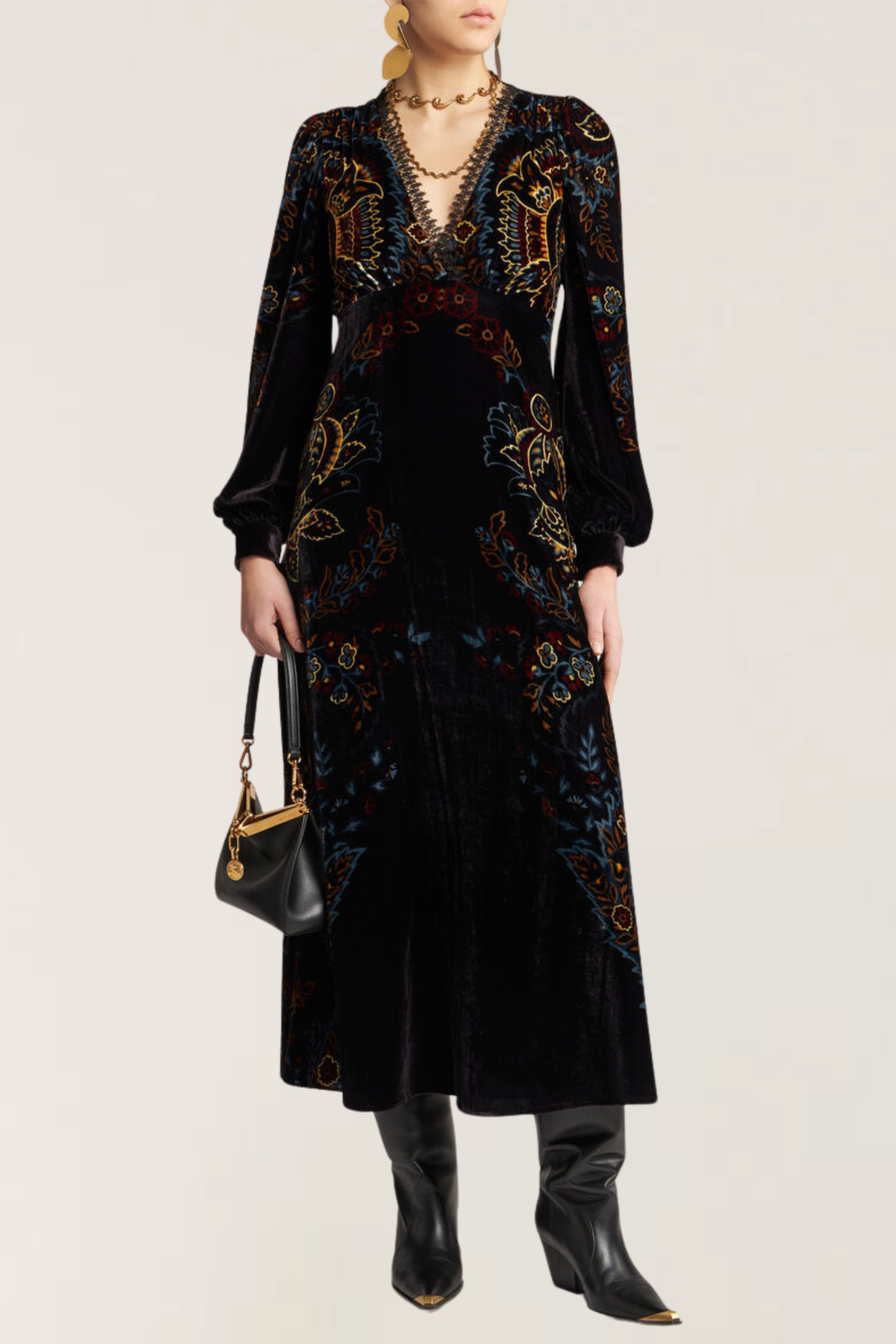 Printed velvet dress - Etro