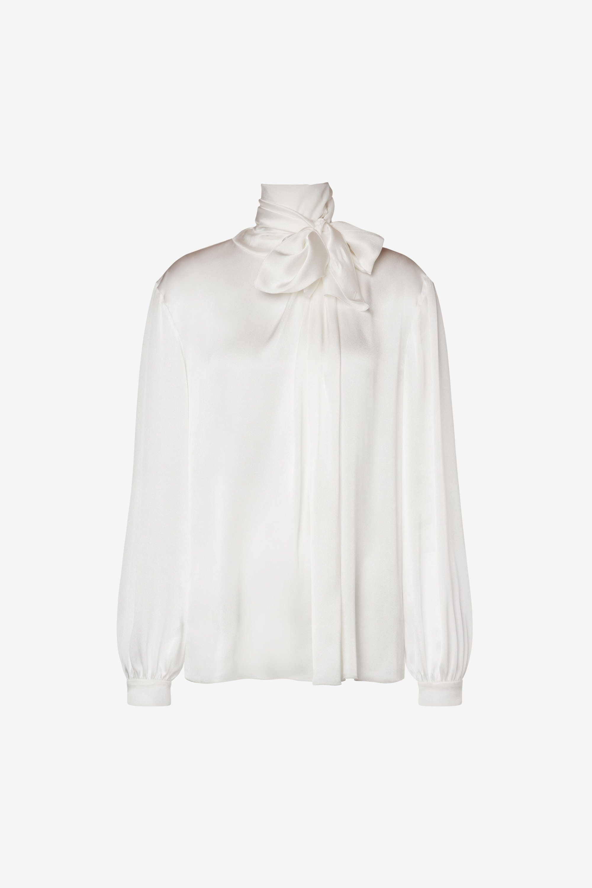 Satin Lavaliere Shirt - Alberta Ferretti