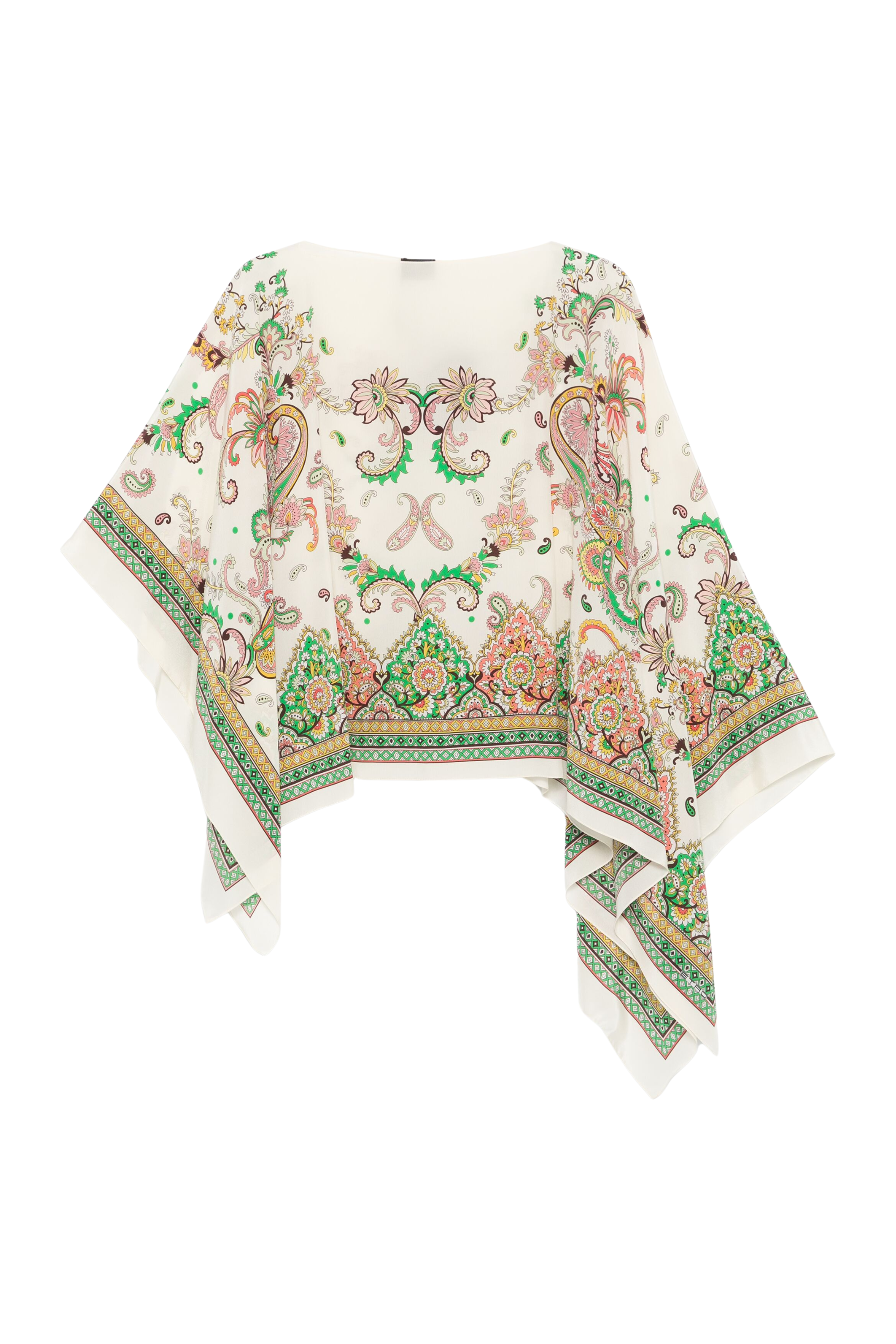 Paisley print silk poncho - Etro