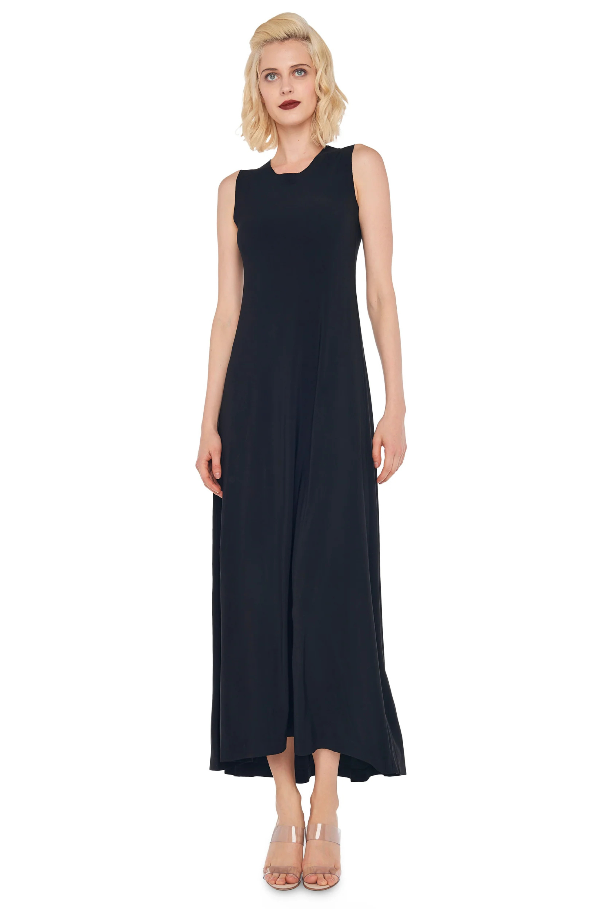 Sleeveless long swing dress - Norma Kamali