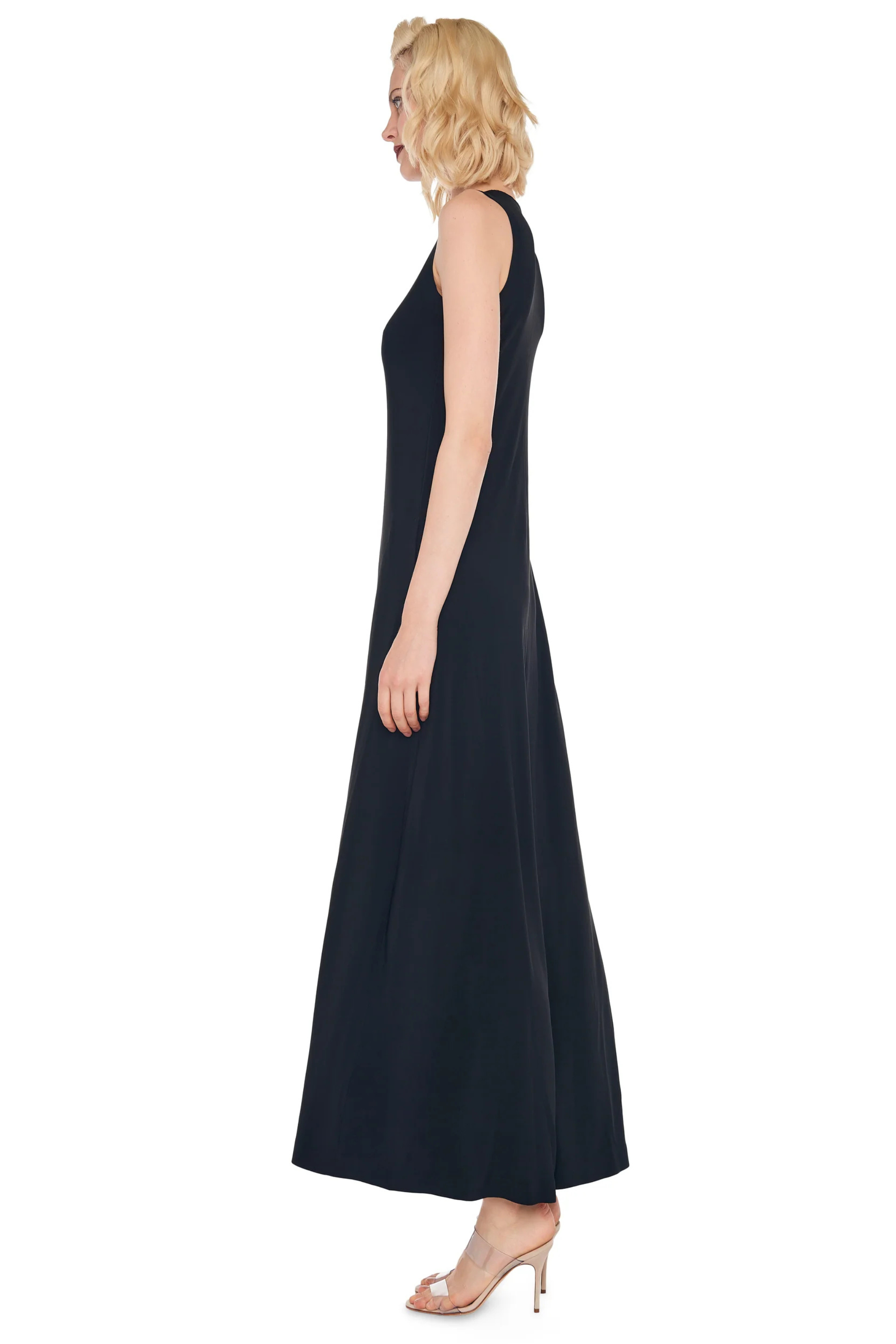 Sleeveless long swing dress - Norma Kamali