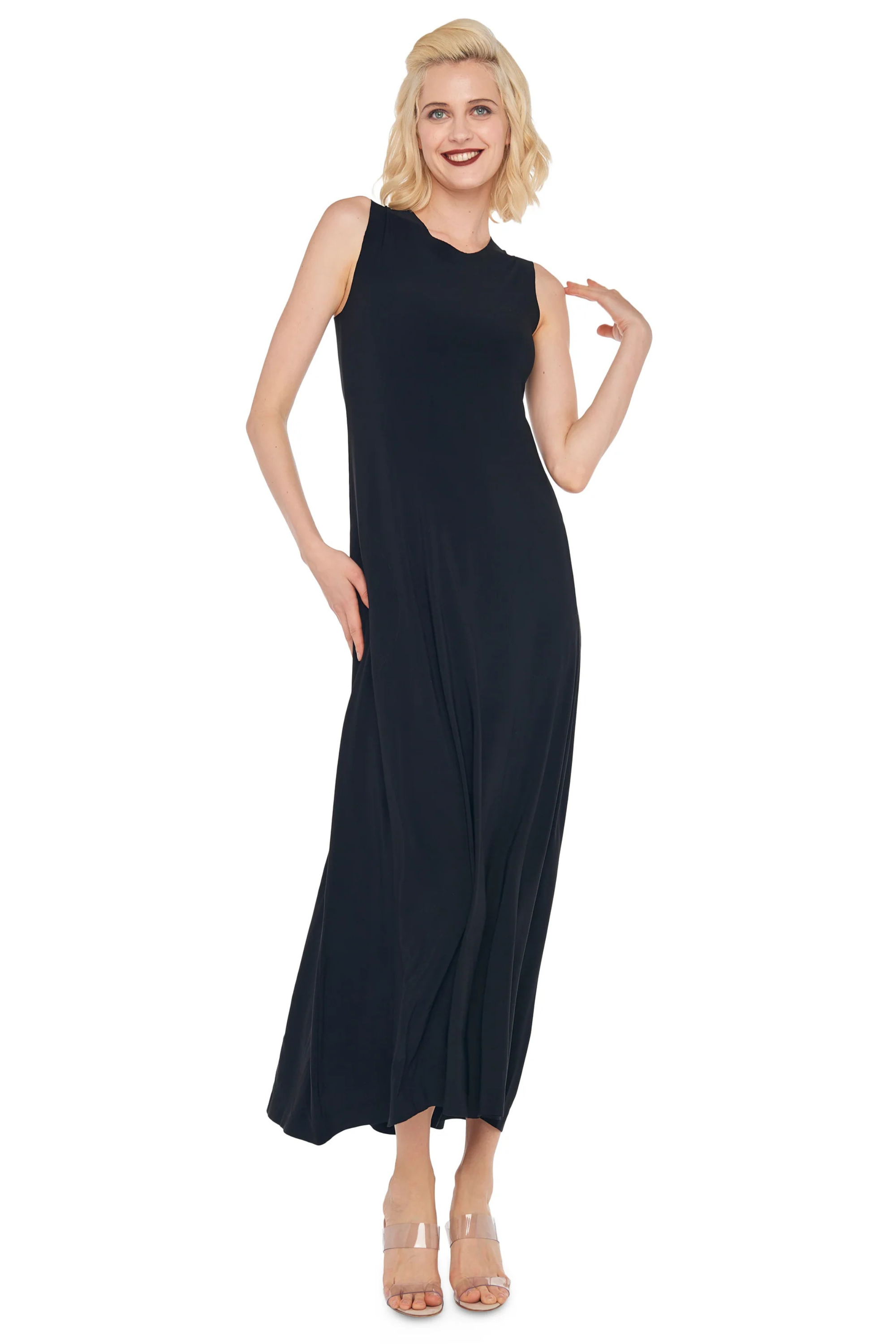 Sleeveless long swing dress - Norma Kamali