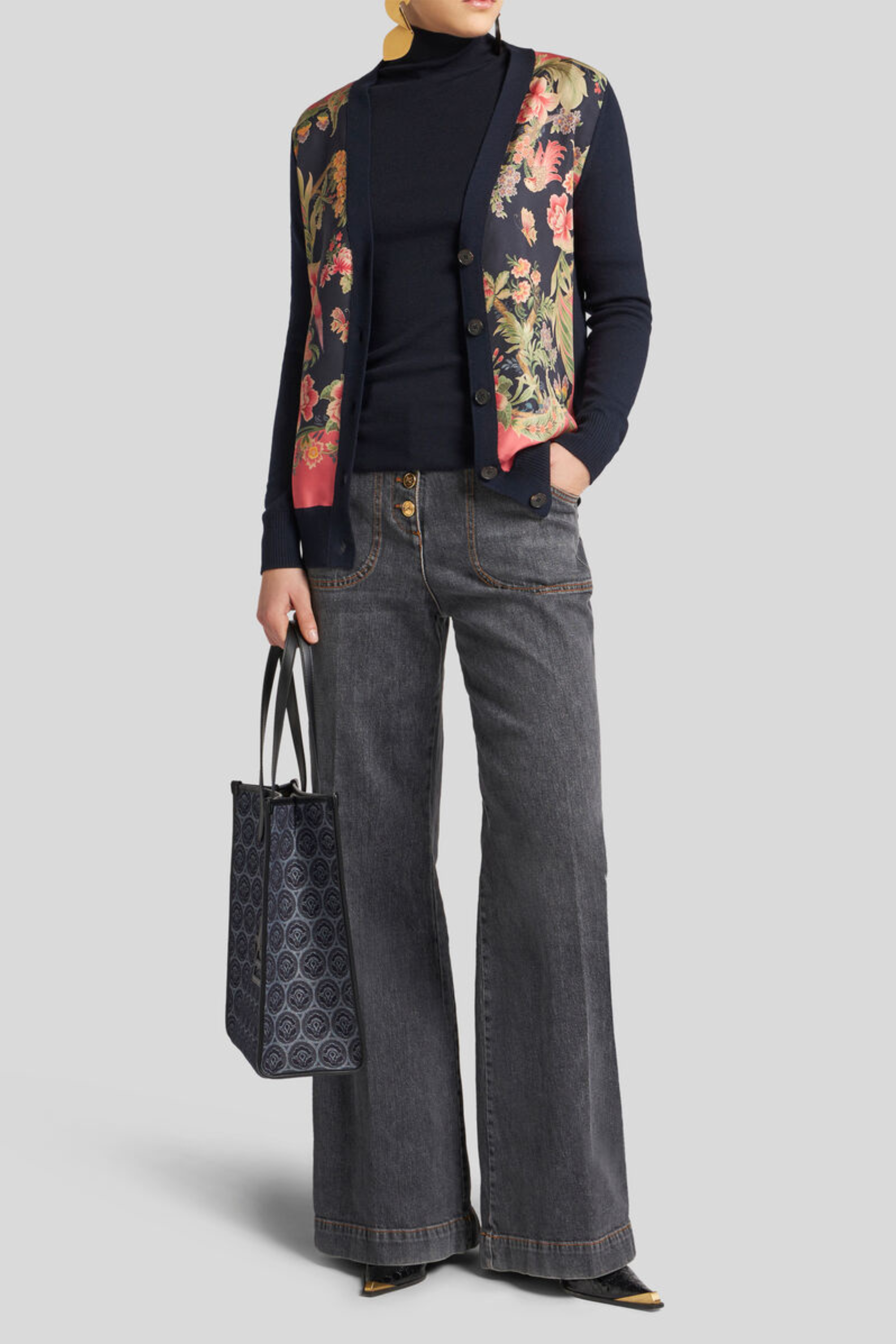 Wool cardigan with print - Etro