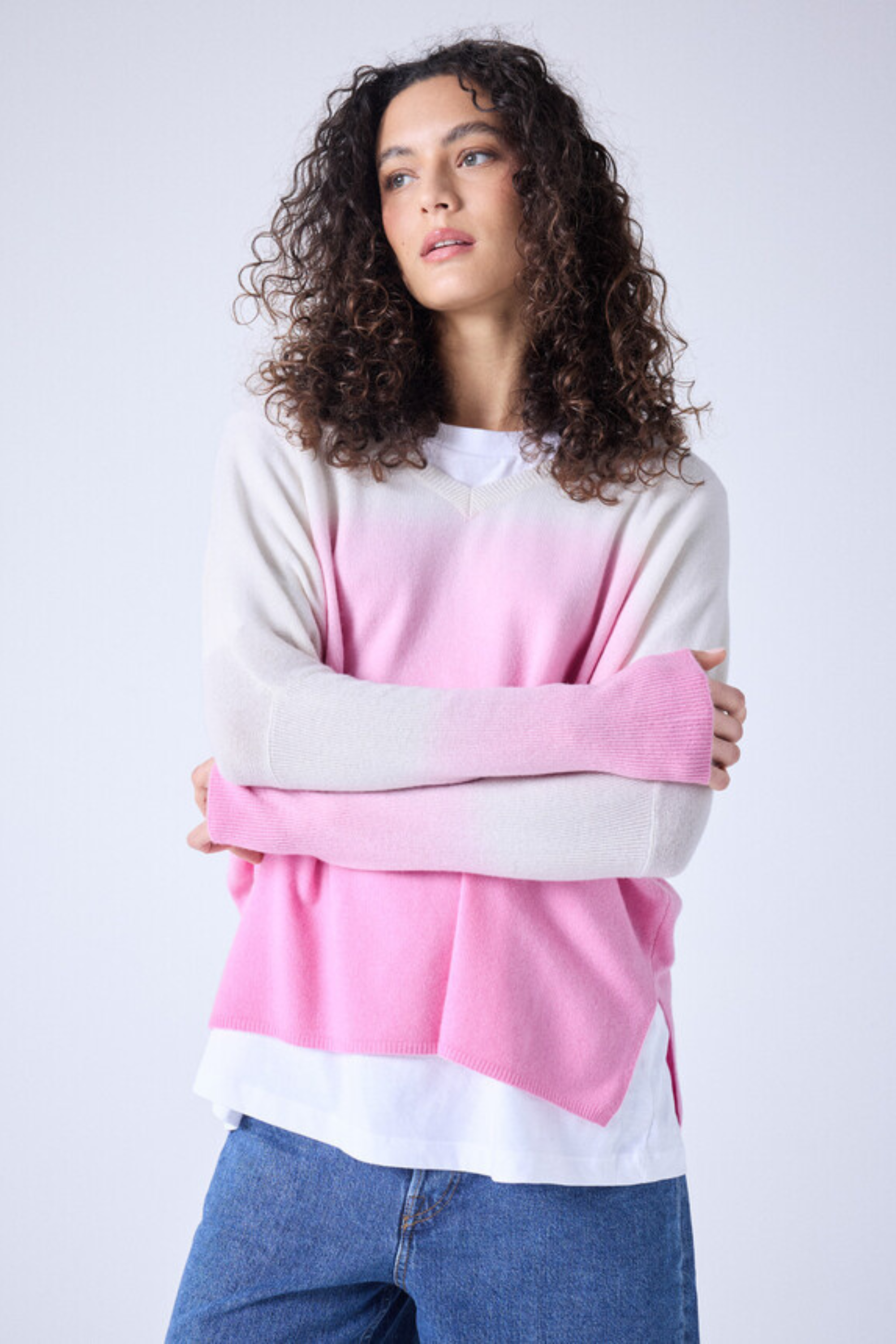 Millie V-neck poncho jumper - Absolut Cashmere