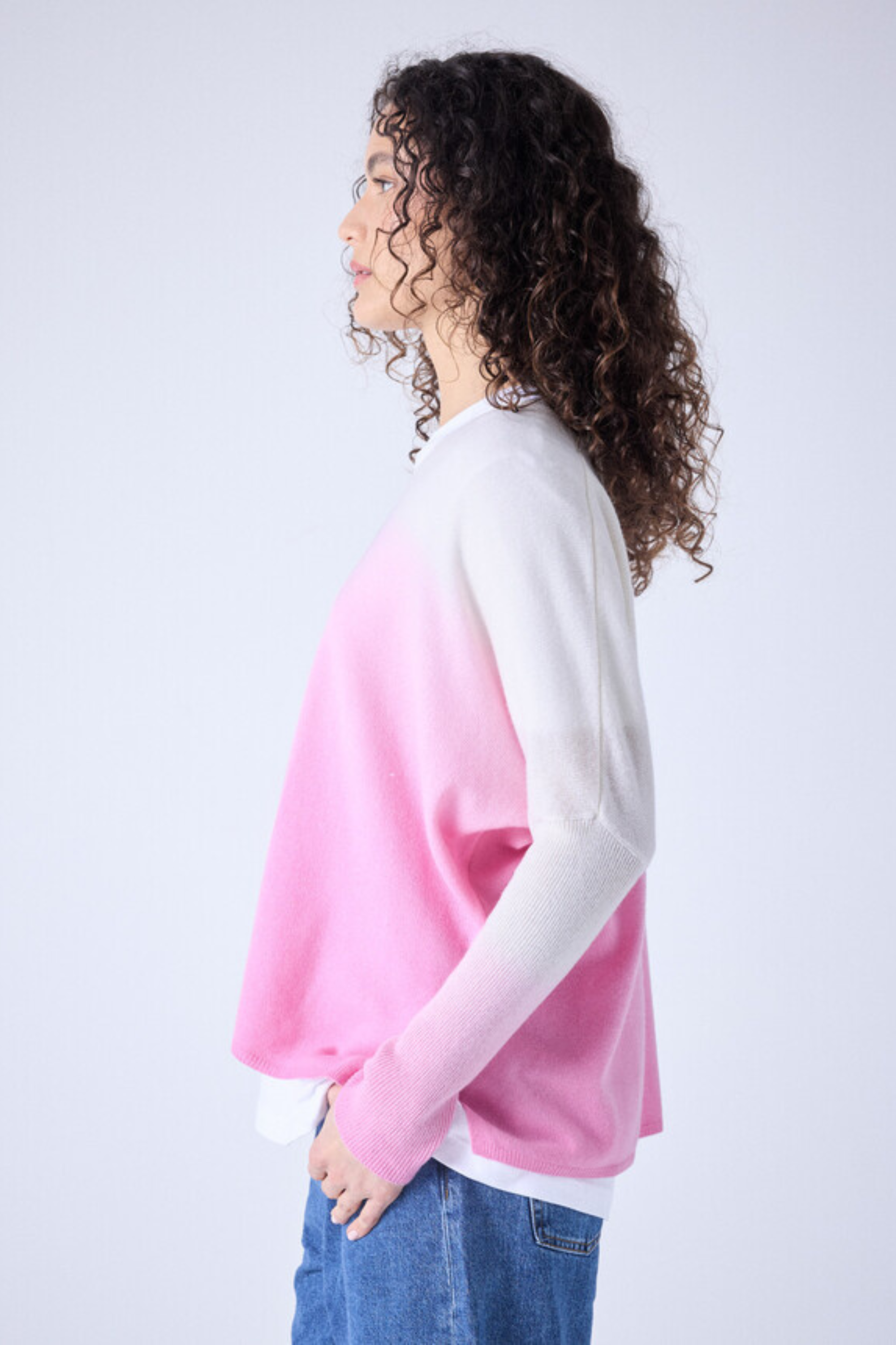 Millie V-neck poncho jumper - Absolut Cashmere