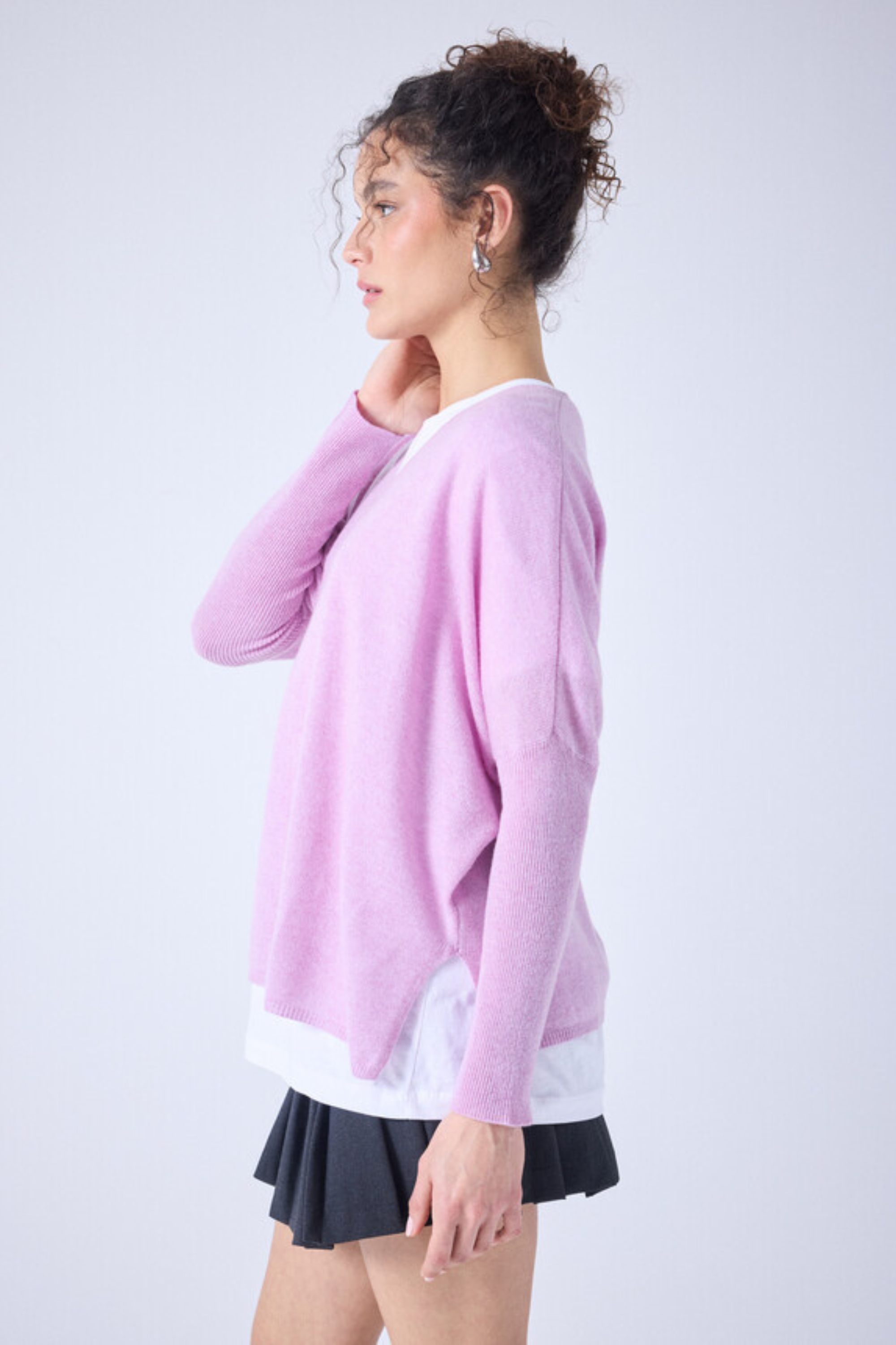 Camille cashmere v-neck poncho jumper - Absolut Cashmere