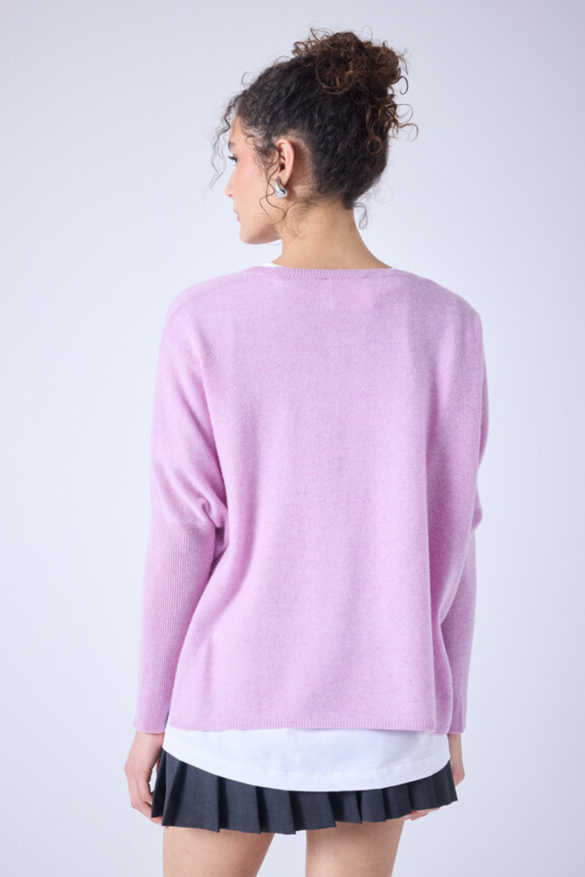 Camille cashmere v-neck poncho jumper - Absolut Cashmere