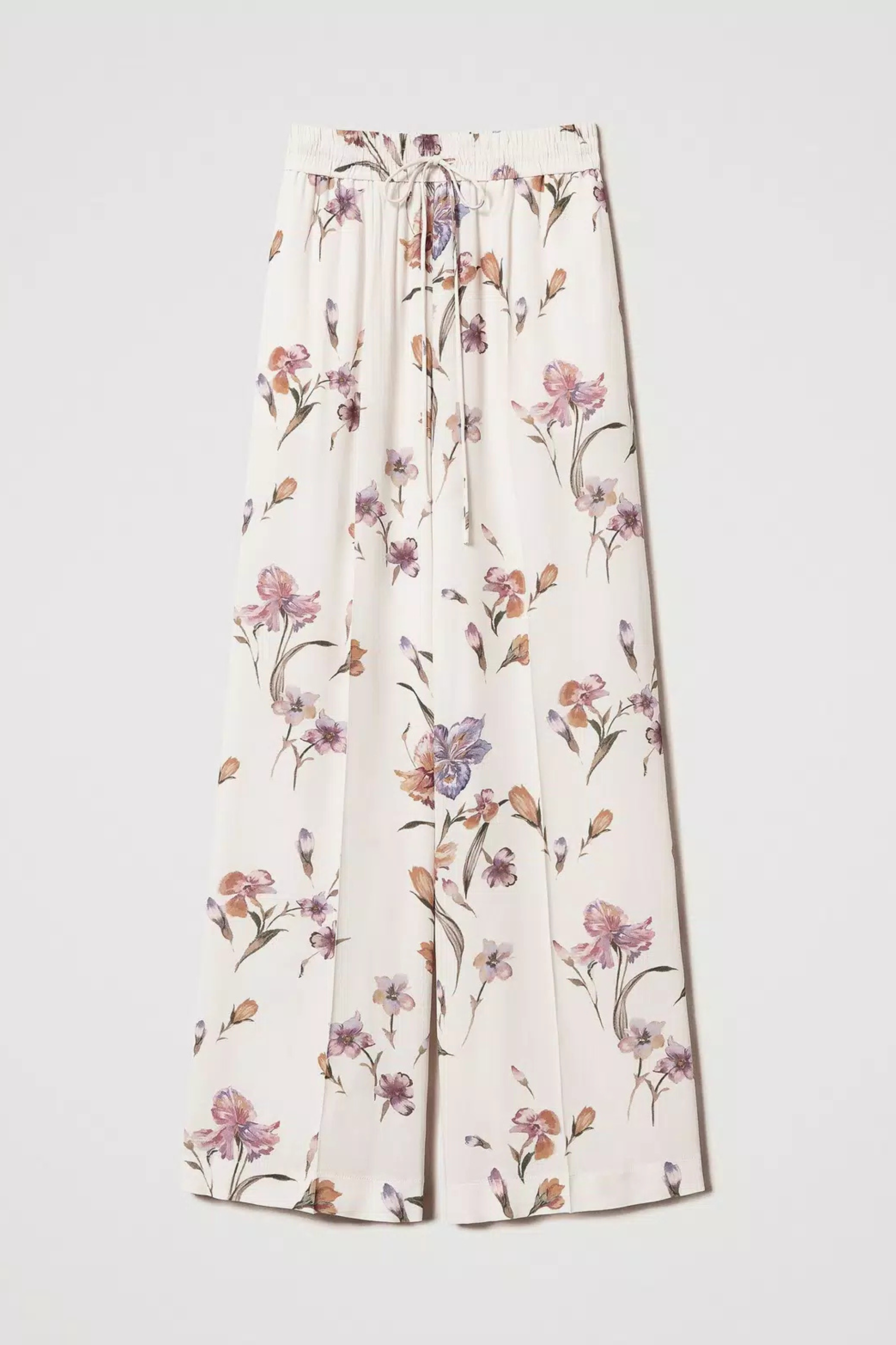 Crepe de Chine floral trousers - Twinset