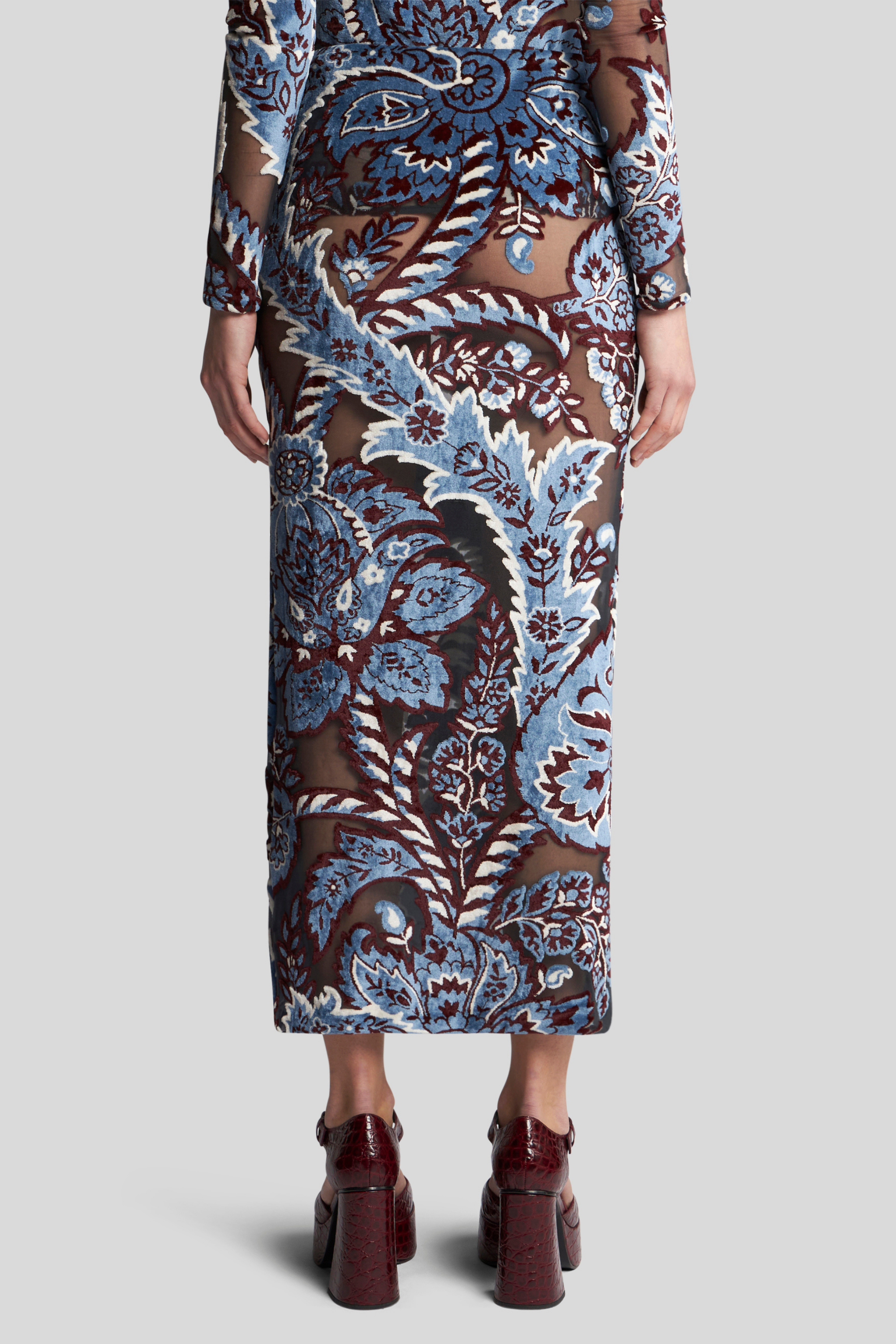 Semi-sheer paisley skirt - Etro