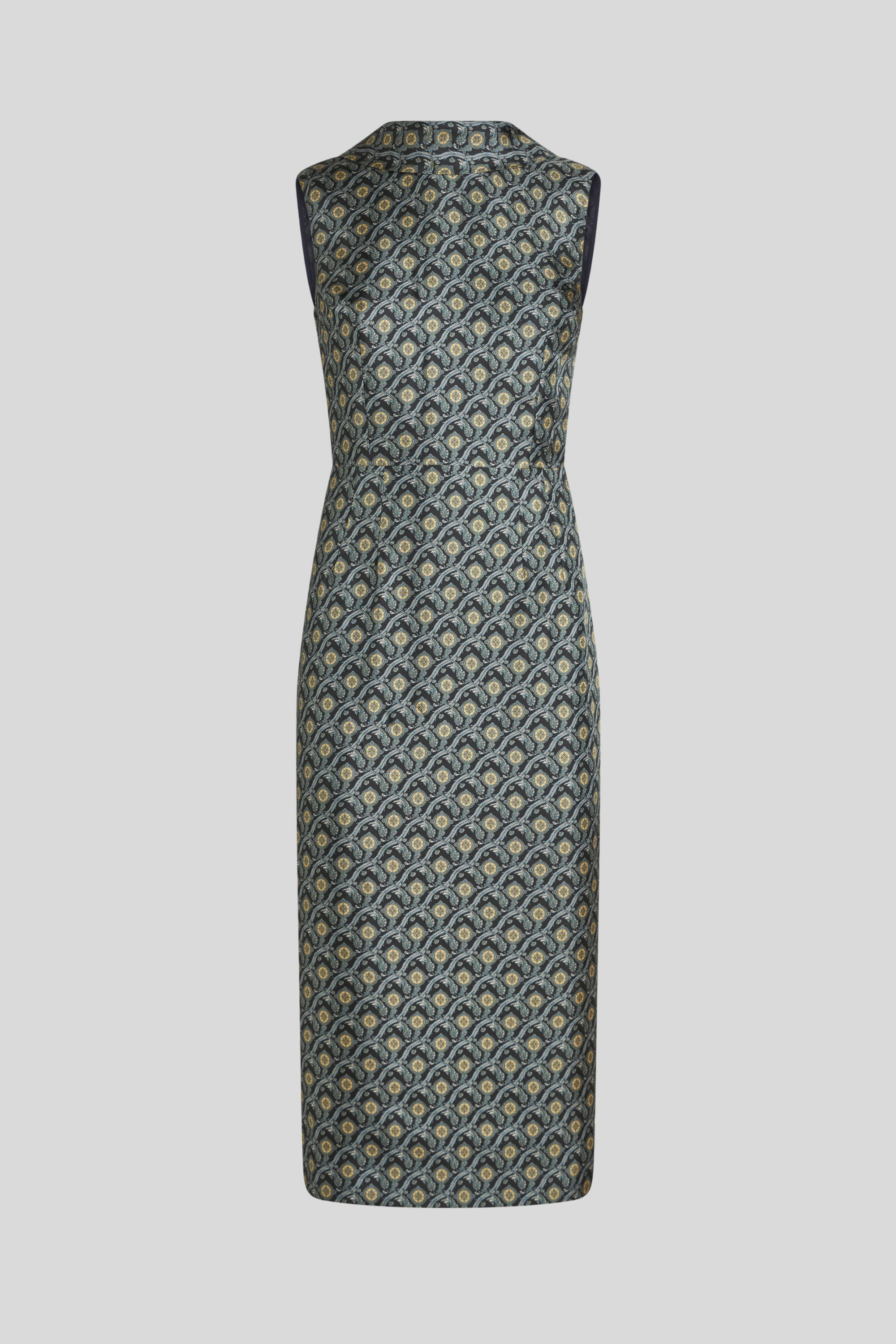 Sleeveless ornamental paisley print dress - Etro