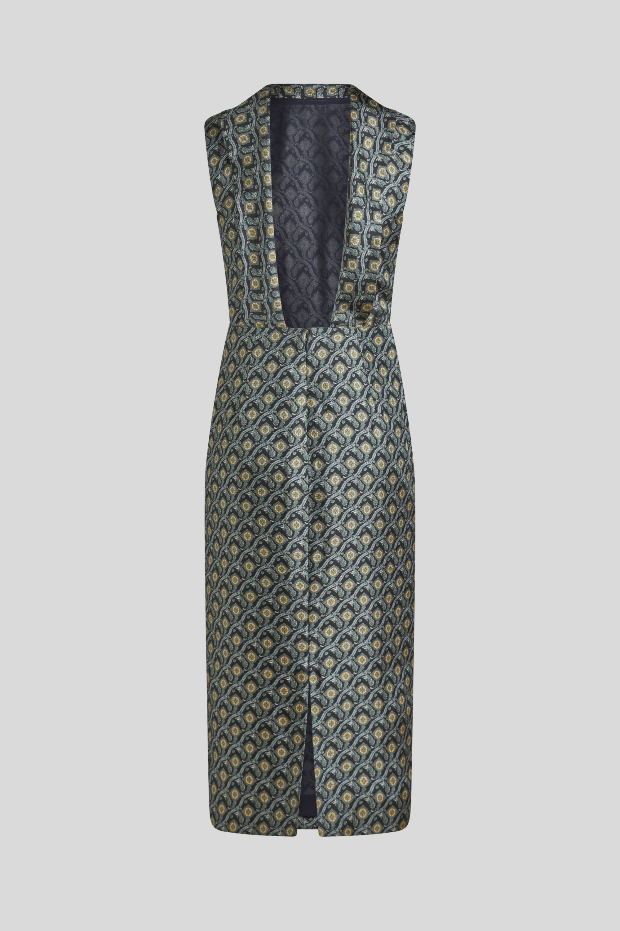 Sleeveless ornamental paisley print dress - Etro