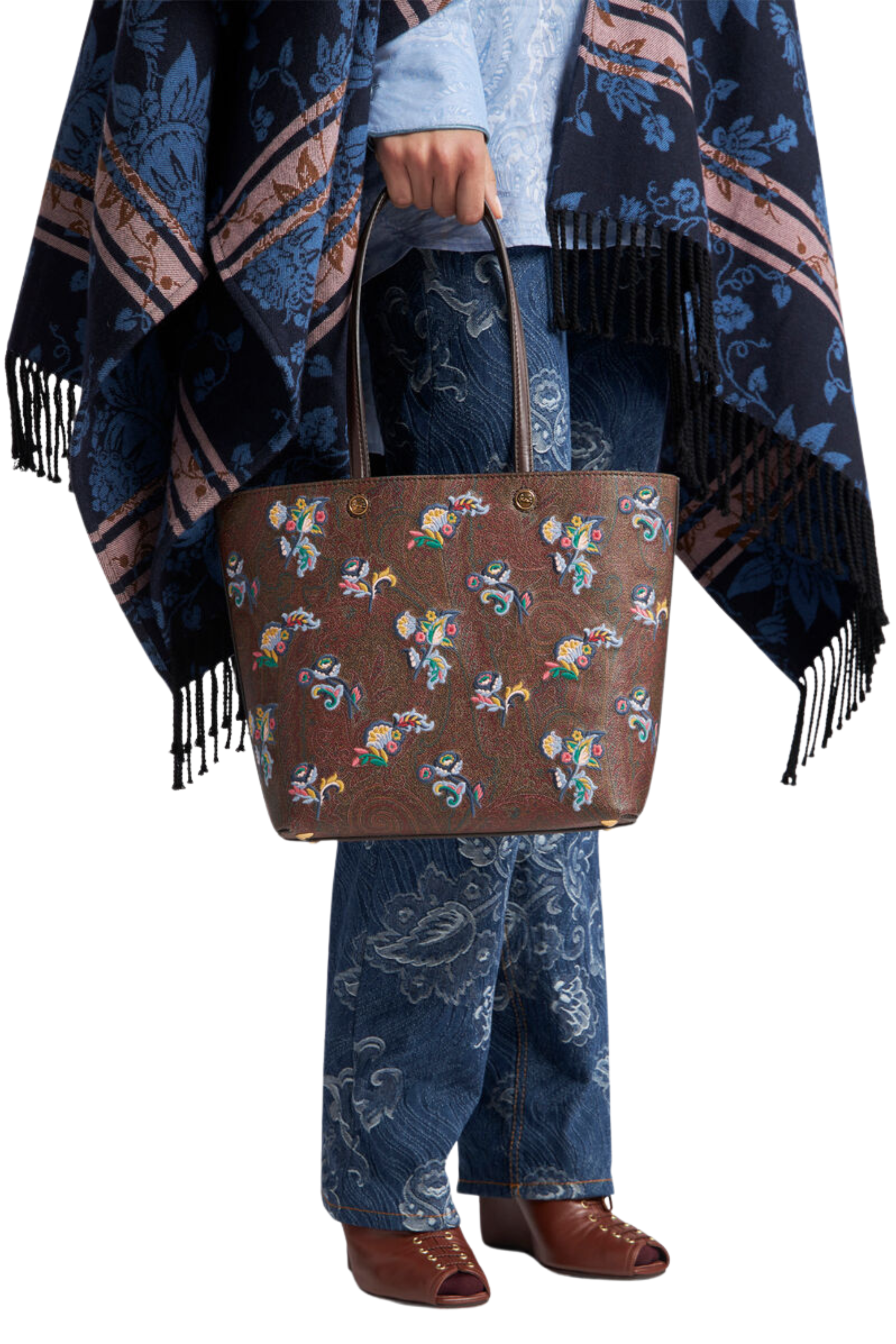 Embroidered essential tote bag - Etro