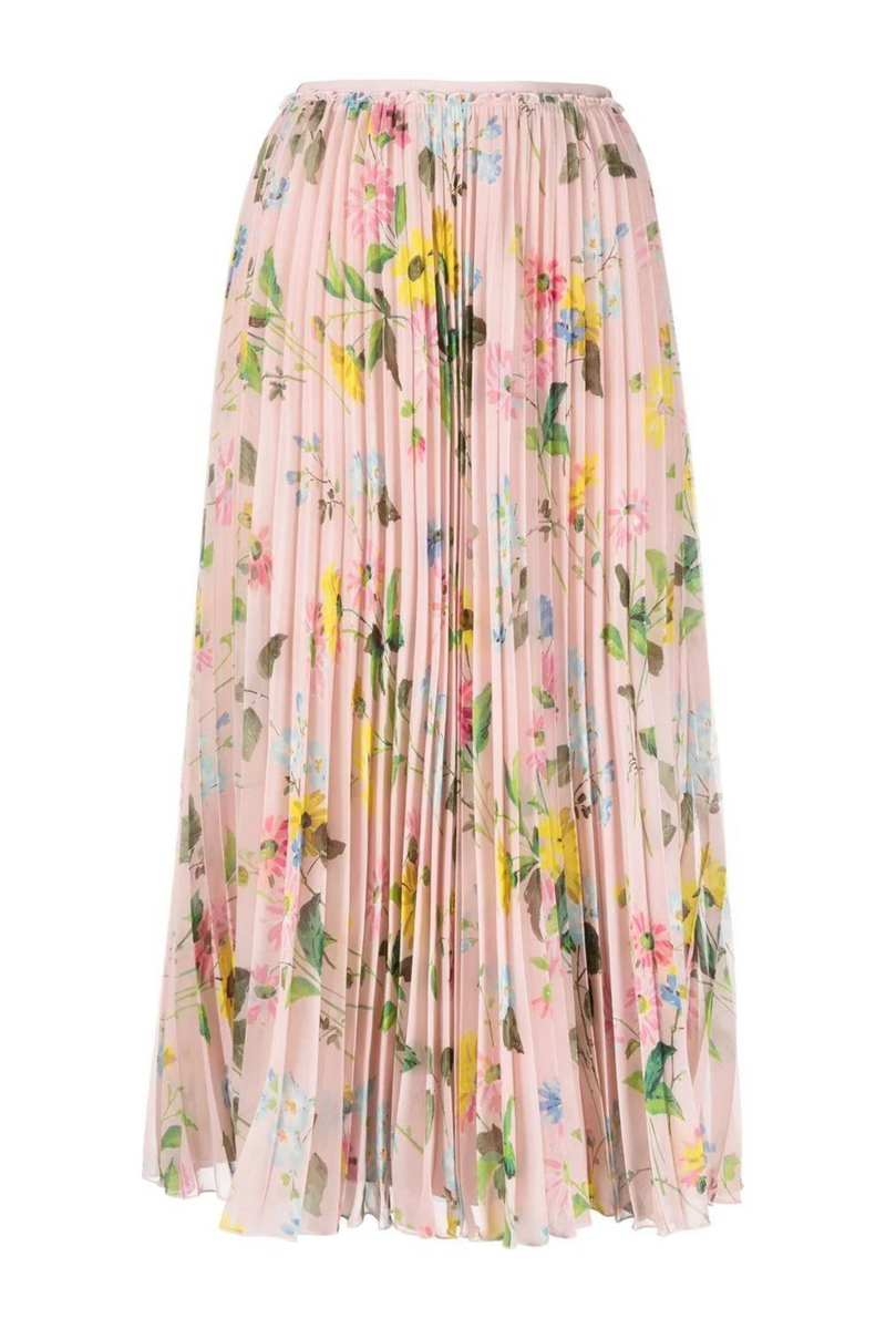 Floral Pleated Midi Skirt by Red Valentino – ESPACE CANNELLE