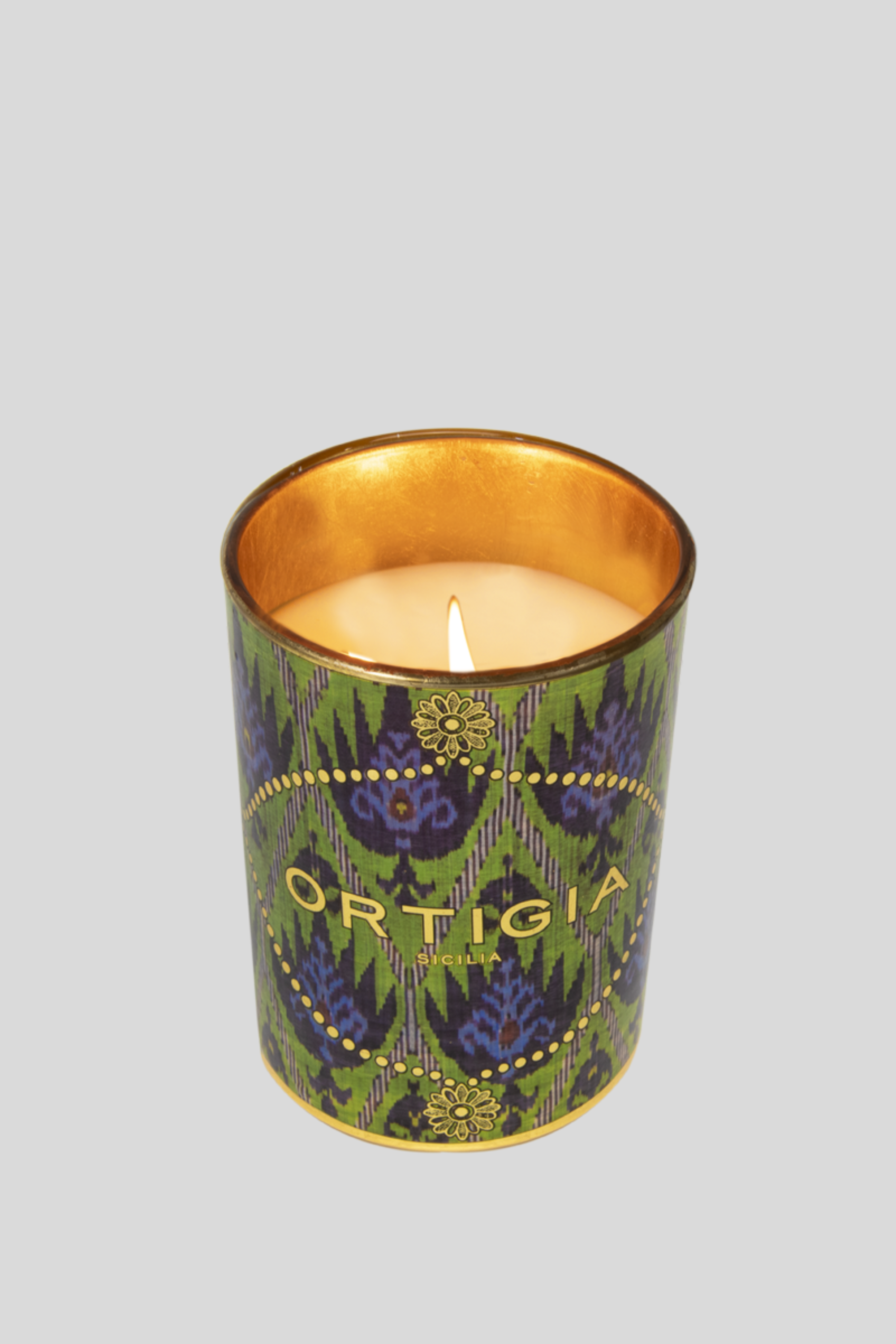 Bergamotto Decorated Candle Small - Ortigia