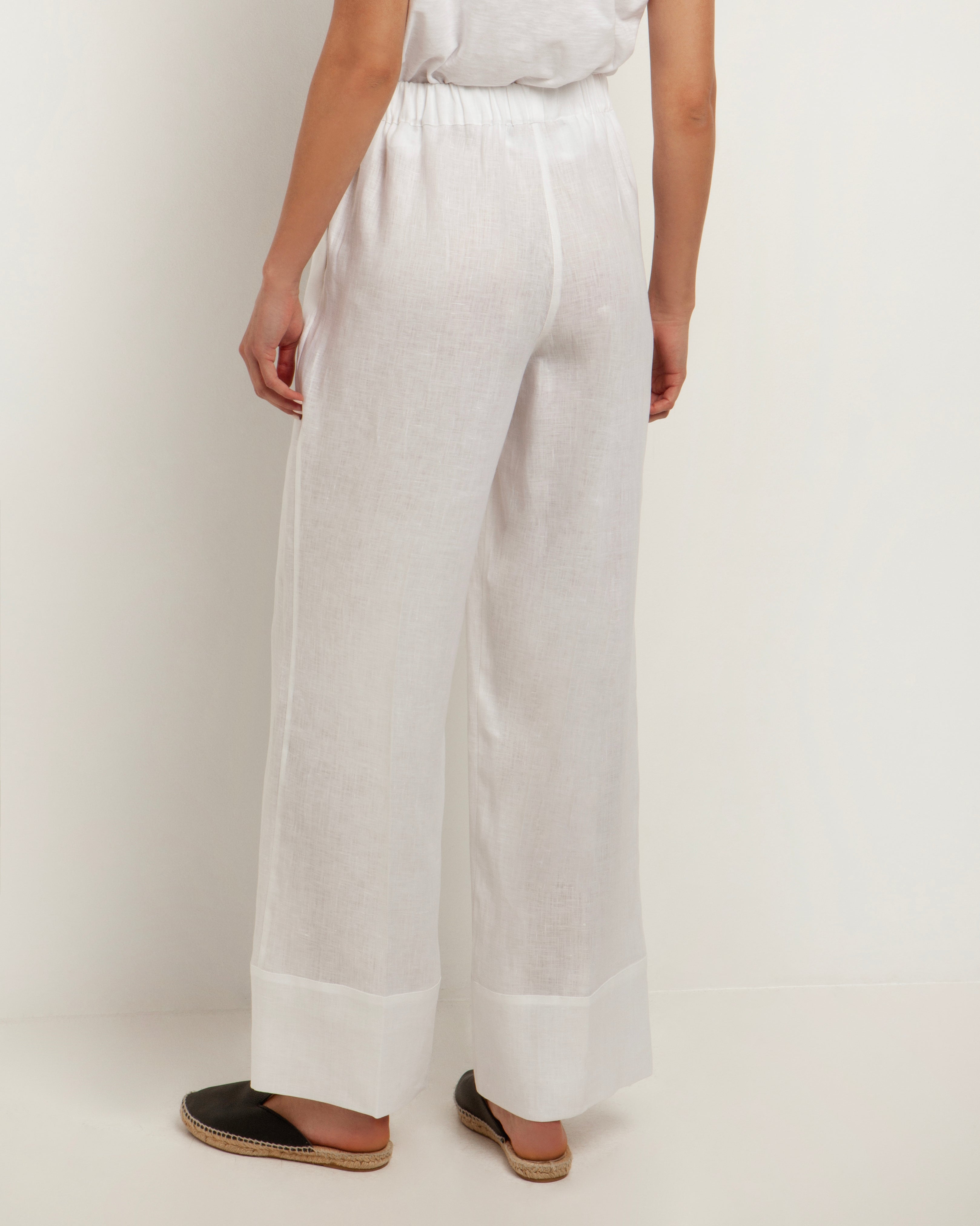 Natural linen pants - Greek Archaic Kori