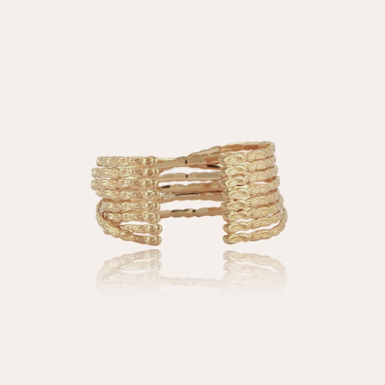 Liane cuff bracelet small size gold - Gas Bijoux